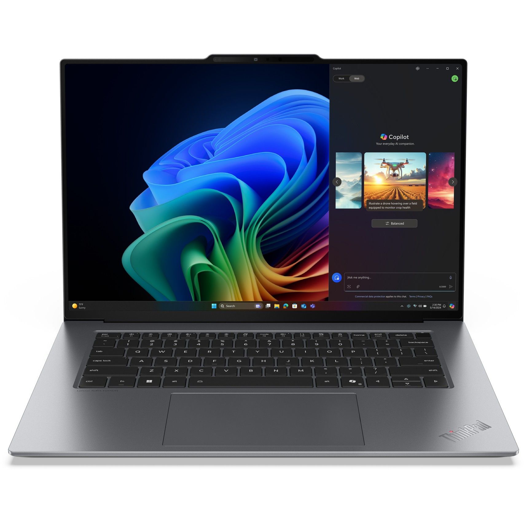 Laptop Lenovo ThinkPad X9-15 G1 / Ultra7-258V / 32GB LPDDR5x / 1TB / 15.3" 2.8K OLED 120Hz / Intel Arc Graphics 140V / DE - Gri
