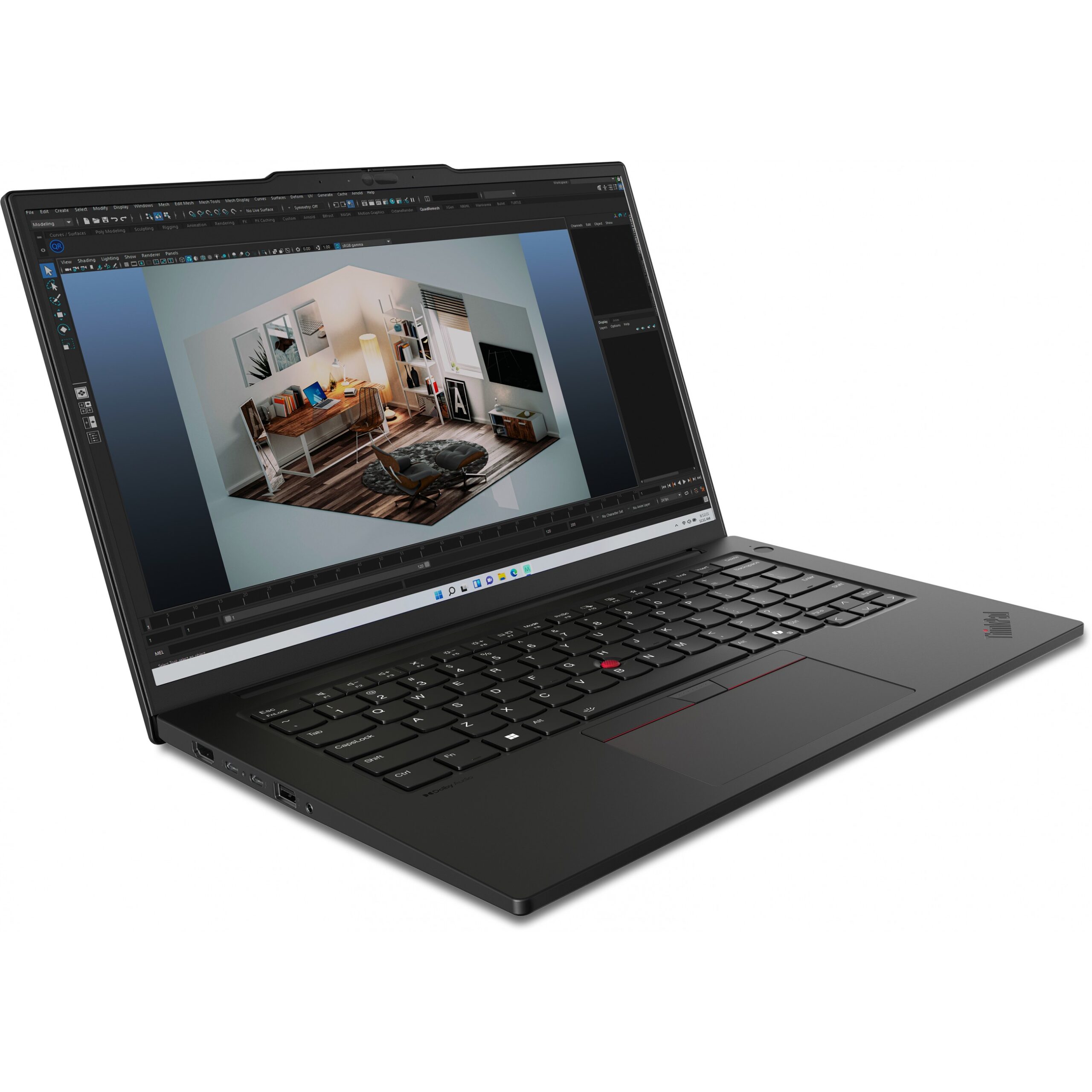 Laptop Gaming Lenovo ThinkPad P14s G5 / Ultra 7-155H / 32GB DDR5 / 1TB / 14.5" WQXGA IPS Touch / RTX 500 Ada 4GB / Zezë - Figura 4