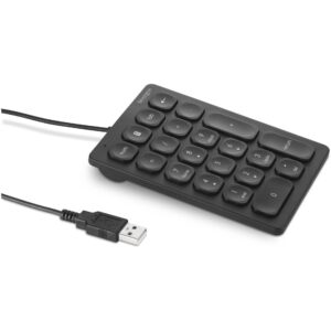Tastierë me kabllo numerike Kensington / 21 taste & 4 Shortcut-taste – Zezë