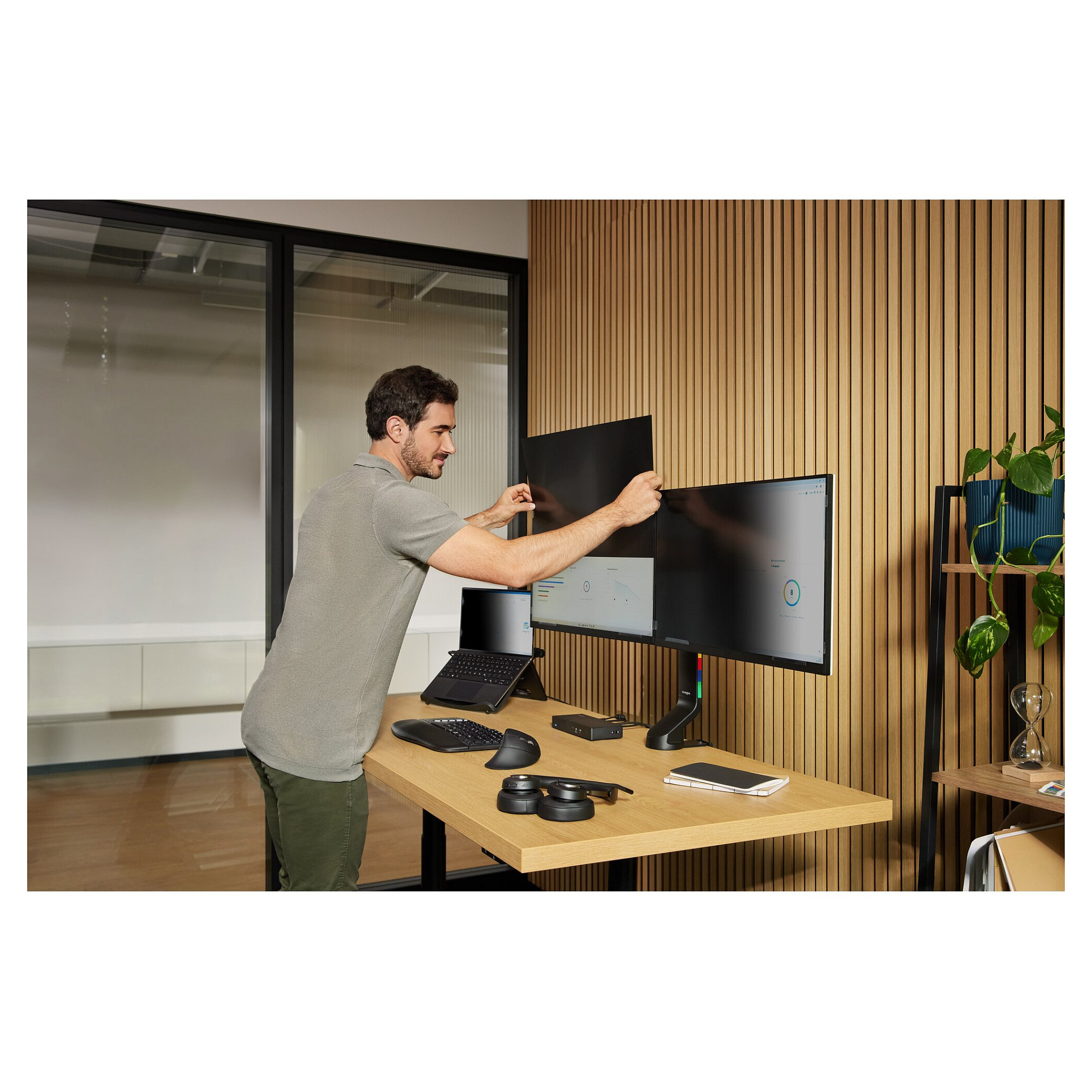 Xham/film mbrojtës Kensington Privacy Screen 2-drejtimësh 27″ (16:9) - Figura 2