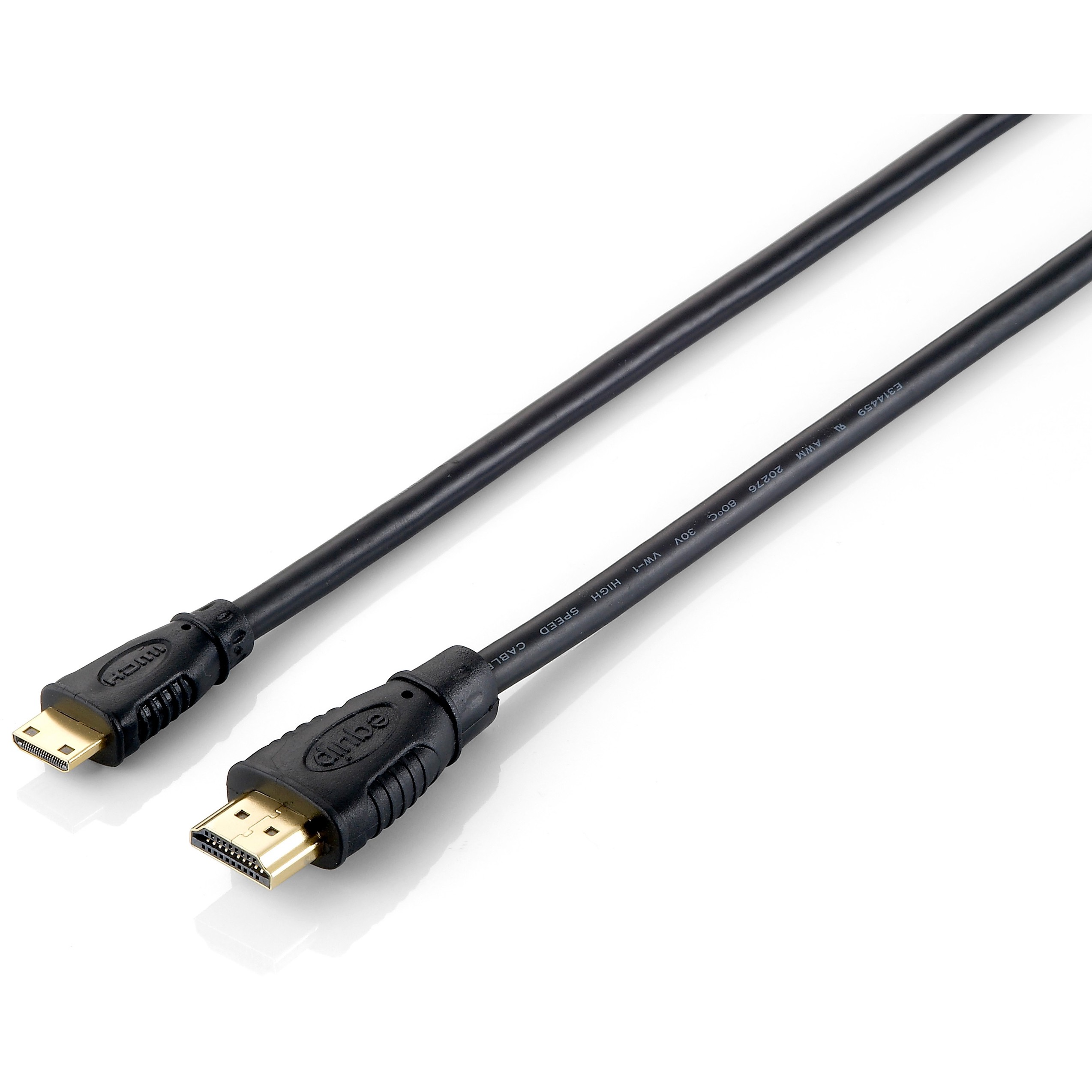 Kabllo HDMI Equip 1.4 A-C (St/St) 2.00m / 4K/30Hz / HDR / me Ethernet / Polybag – Zezë