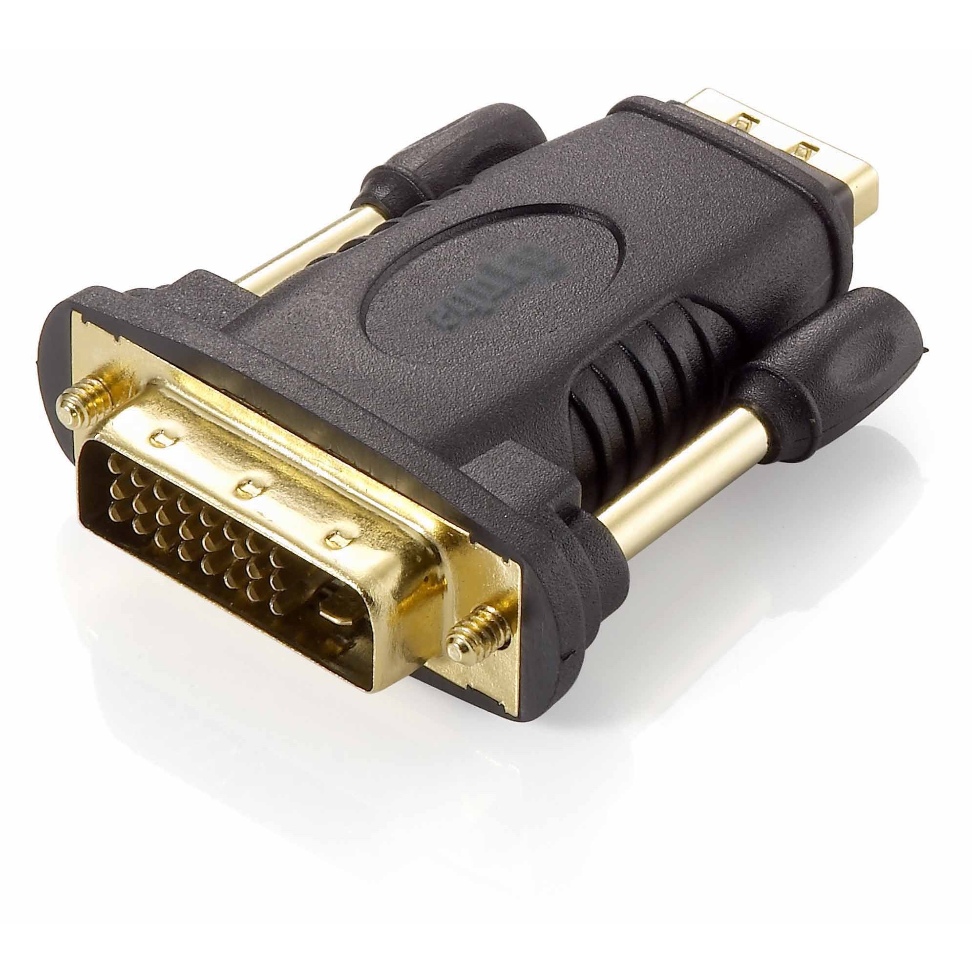 Kabllo HDMI në DVI (24+1) Equip (Bu/St) / 1920×1200 / Polybag – Zezë