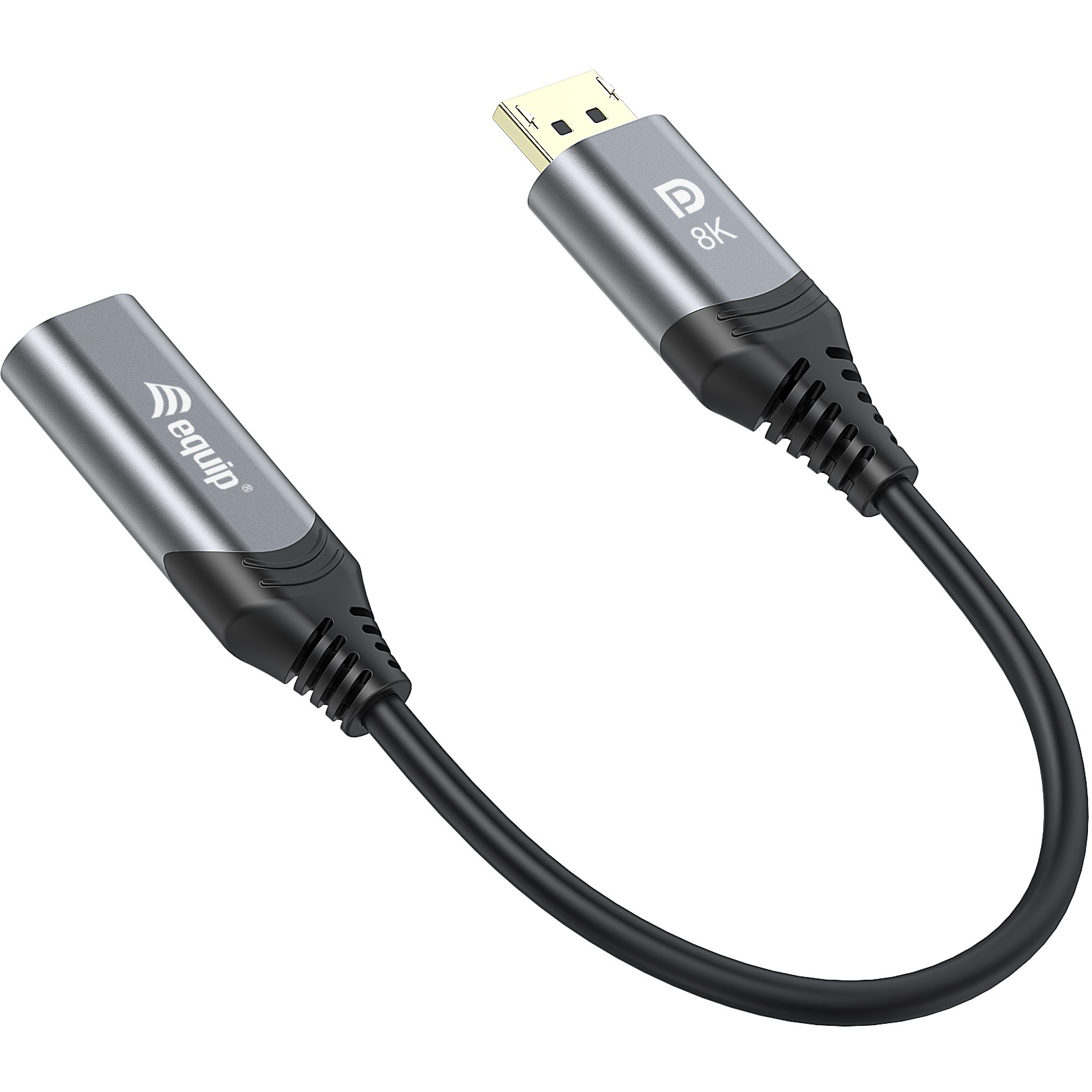 Kabllo HDMI DisplayPort në HDMI Equip 1.4 (St/Bu) / 8K/60Hz – Hiri - Figura 2