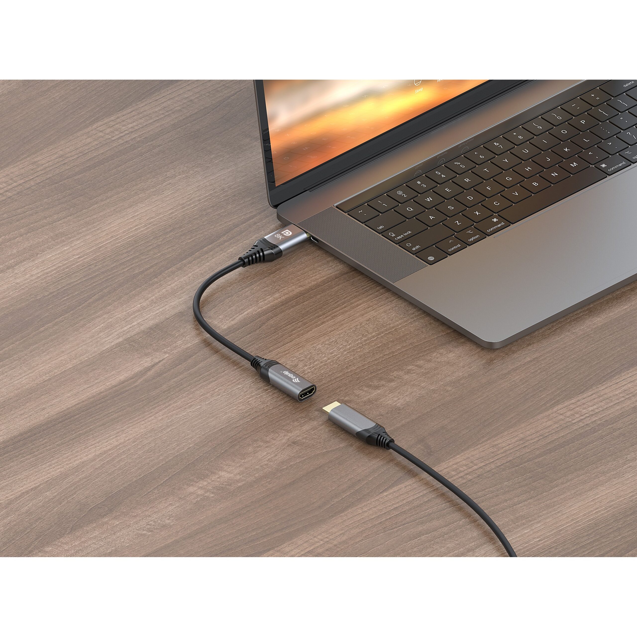 Kabllo HDMI DisplayPort në HDMI Equip 1.4 (St/Bu) / 8K/60Hz – Hiri - Figura 4