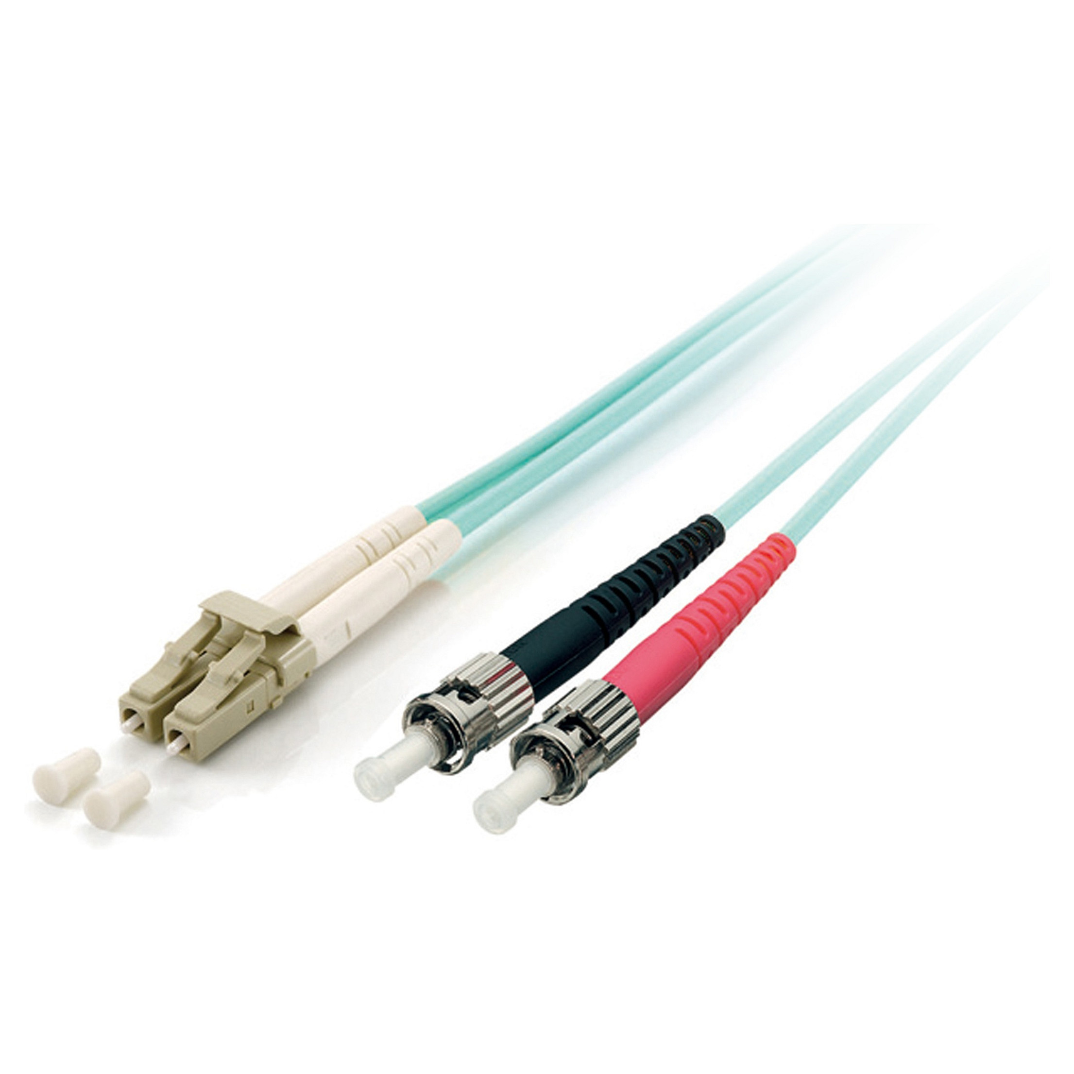 Kabllo optike për rrjet Equip LWL Patch Cable LC - ST / Multimode Duplex OM3 / 10 m - Blu e Hapur
