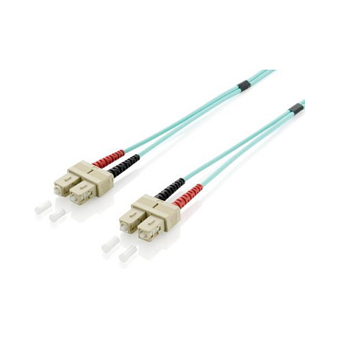 Kabllo optike për rrjet Equip LWL Patch Cable SC - SC / Multimode Duplex OM3 / 5 m - Blu e Hapur