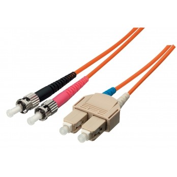 Kabllo për Rrjet Equip LWL Patch Cable ST–SC / 2.00m / Singlemode Duplex OS2 – Polybag
