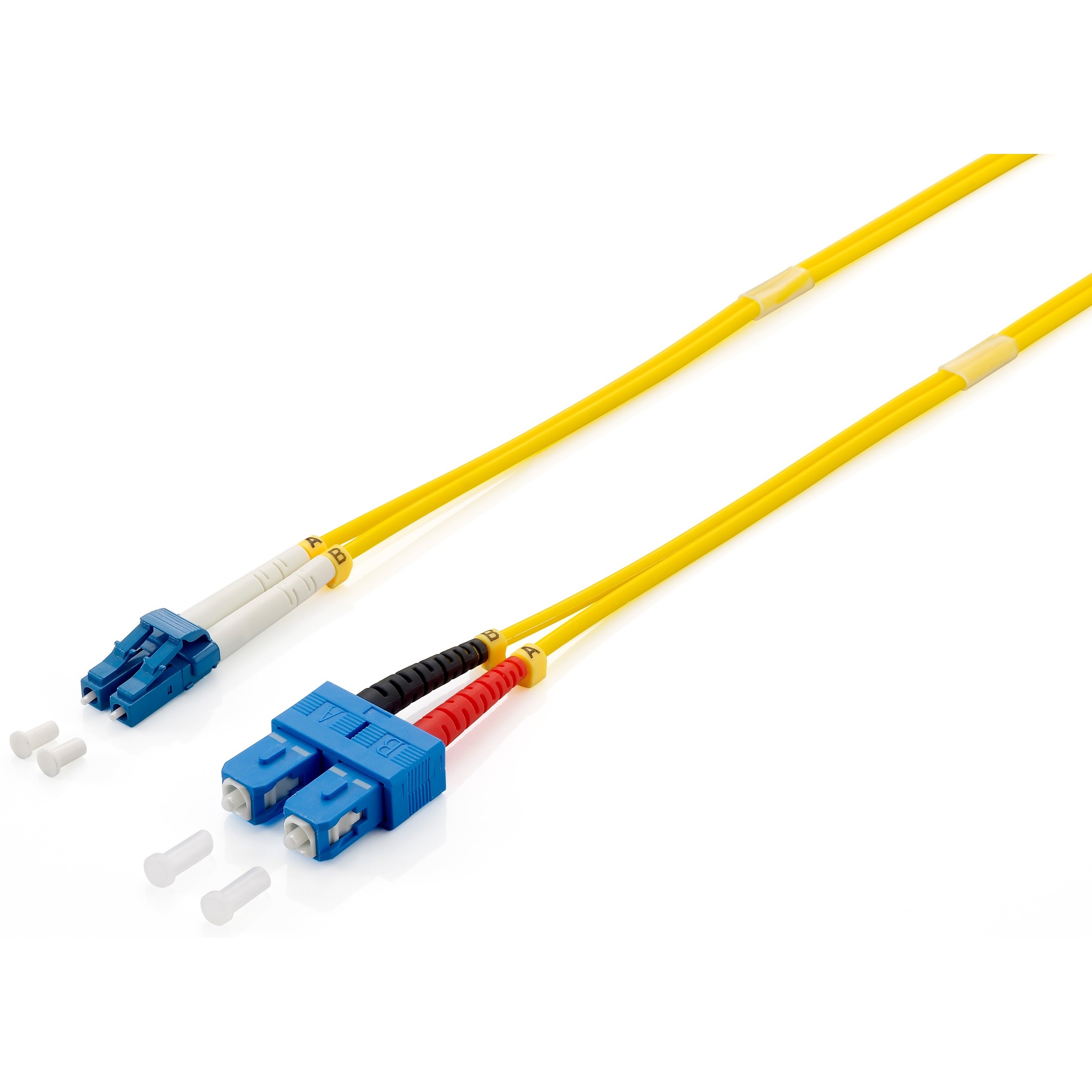 Kabllo për Rrjet Equip LWL Patch Cable LC–SC / 10.00m / Singlemode Duplex OS2 – Polybag