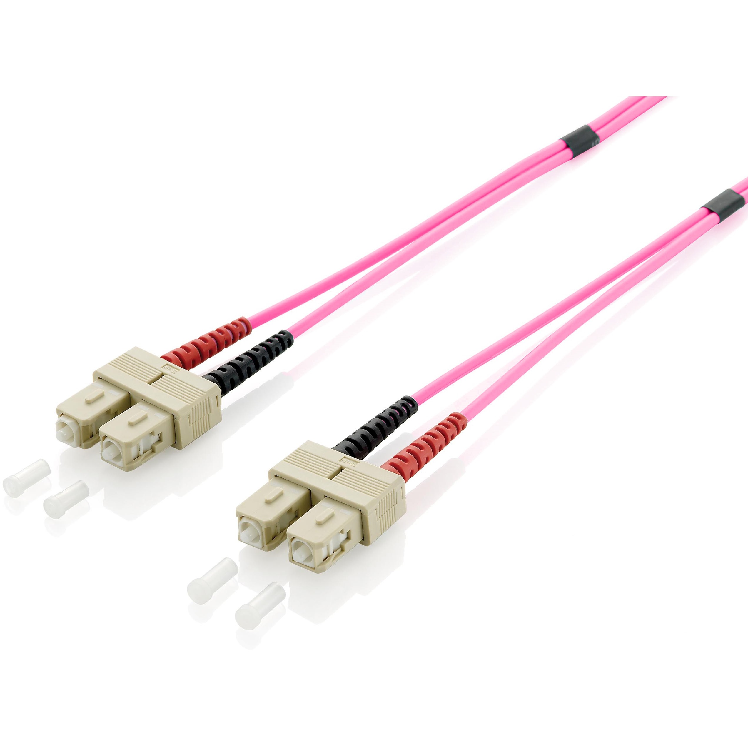 Kabllo për Rrjet Equip LWL Patch Cable SC–SC / 5.00m / Multimode Duplex OM4 – Polybag