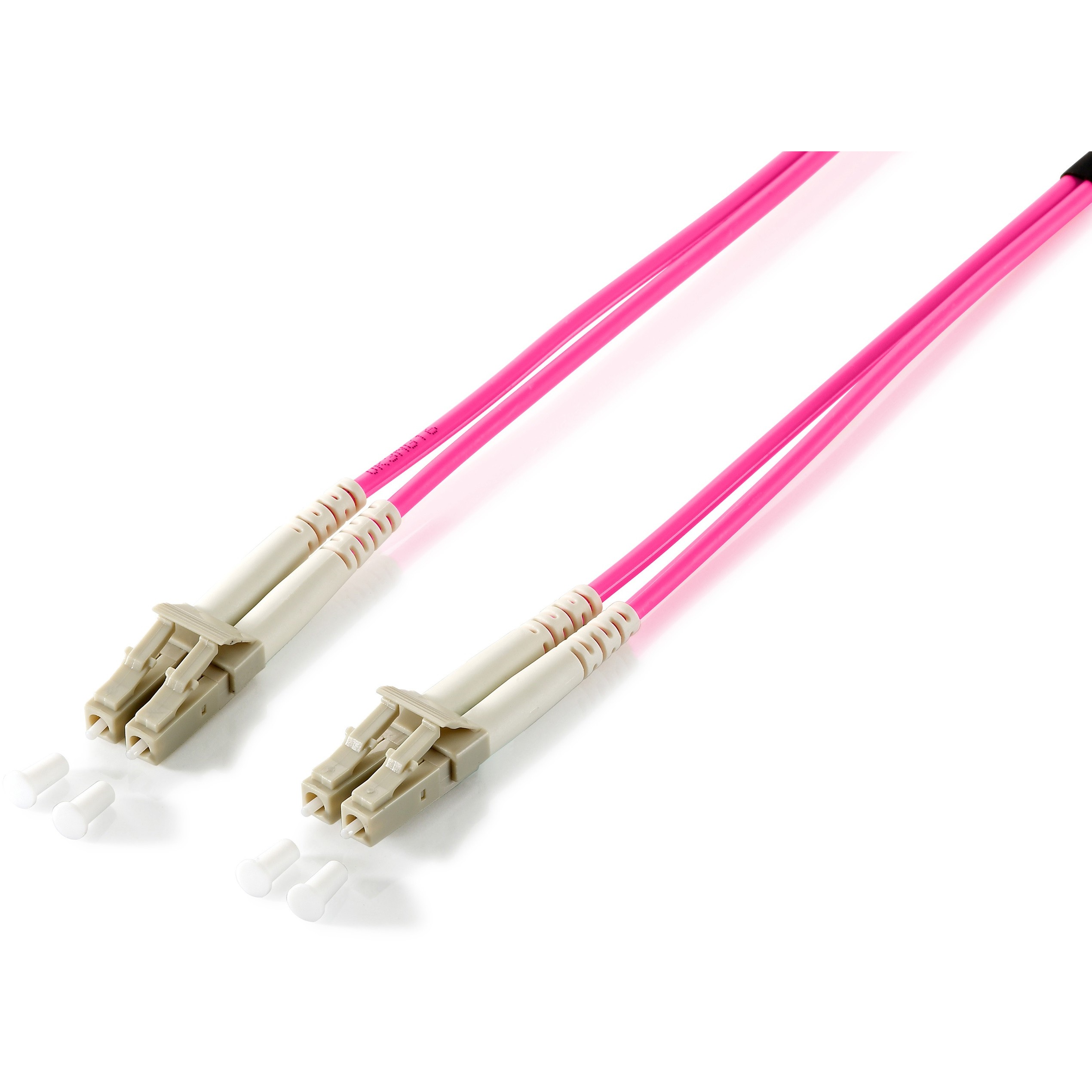 Kabllo për Rrjet Equip LWL Patch Cable LC–LC / 5.00m / Multimode Duplex OM4 / Rozë – Polybag