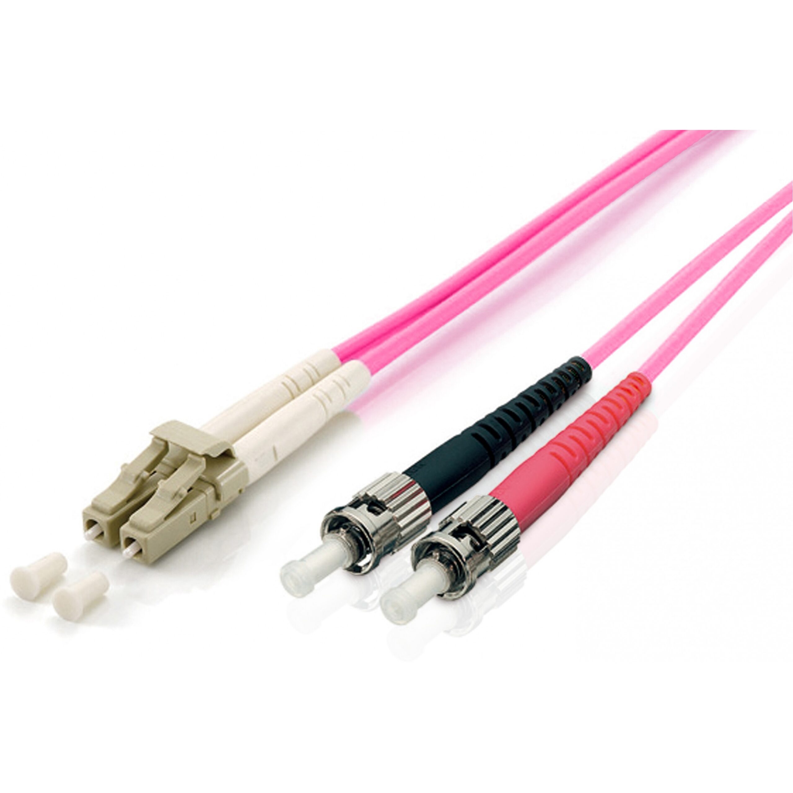 Kabllo për Rrjet Equip LWL Patch Cable LC–ST / 0.50m / Multimode Duplex OM4 / Rozë – Polybag