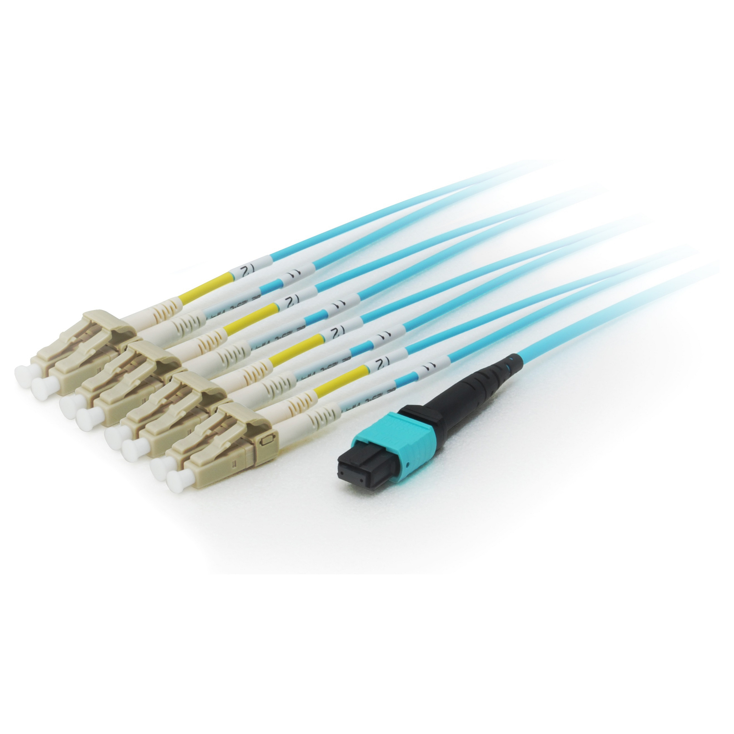 Kabllo optike për rrjet Equip MTP/LC Trunk Fiber Patch Cord OM4 M/M / 15 m - Blu