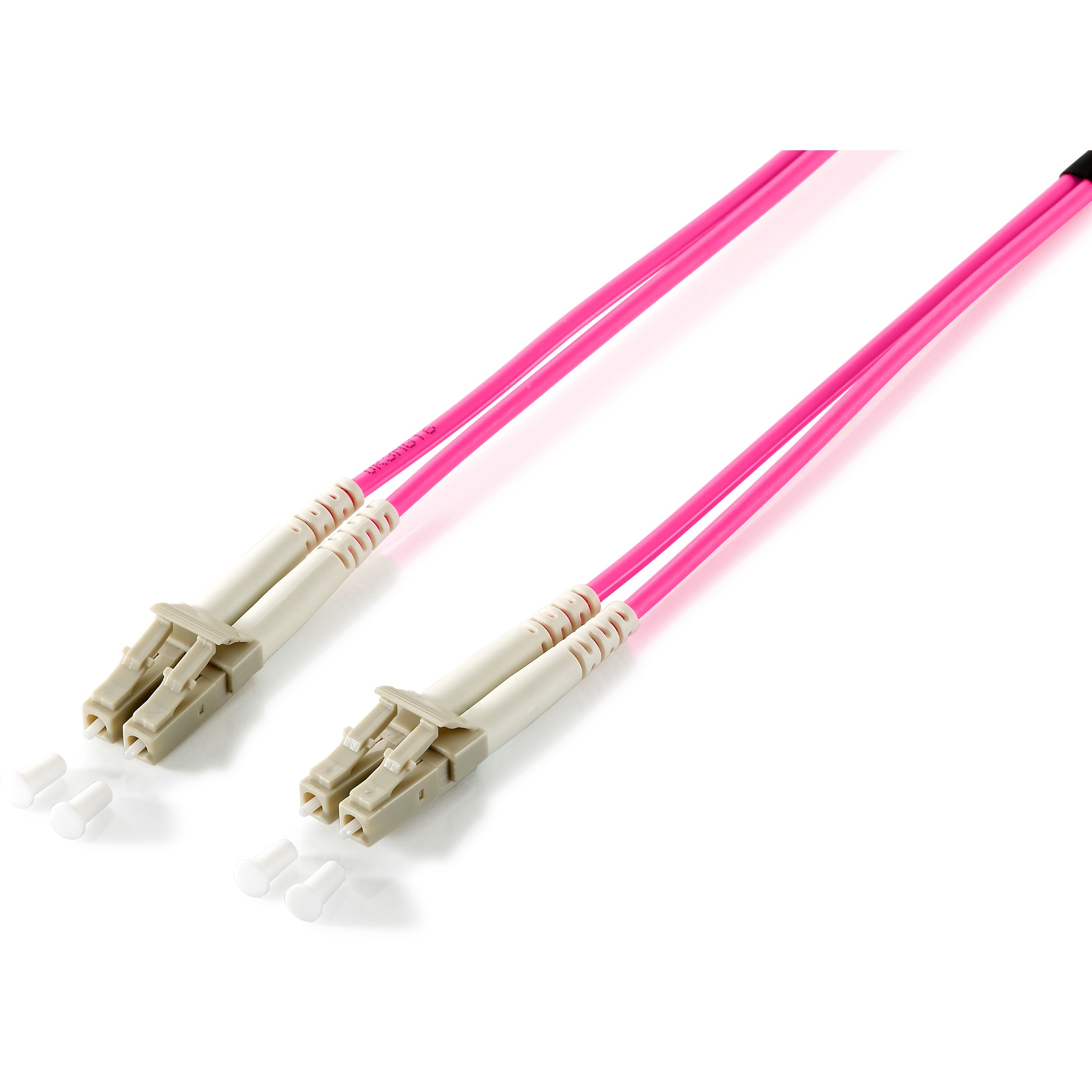 Kabllo për Rrjet Optike Equip LWL Patch Cable LC–LC / 15.00m / Multimode Duplex OM4 / Rozë – Polybag