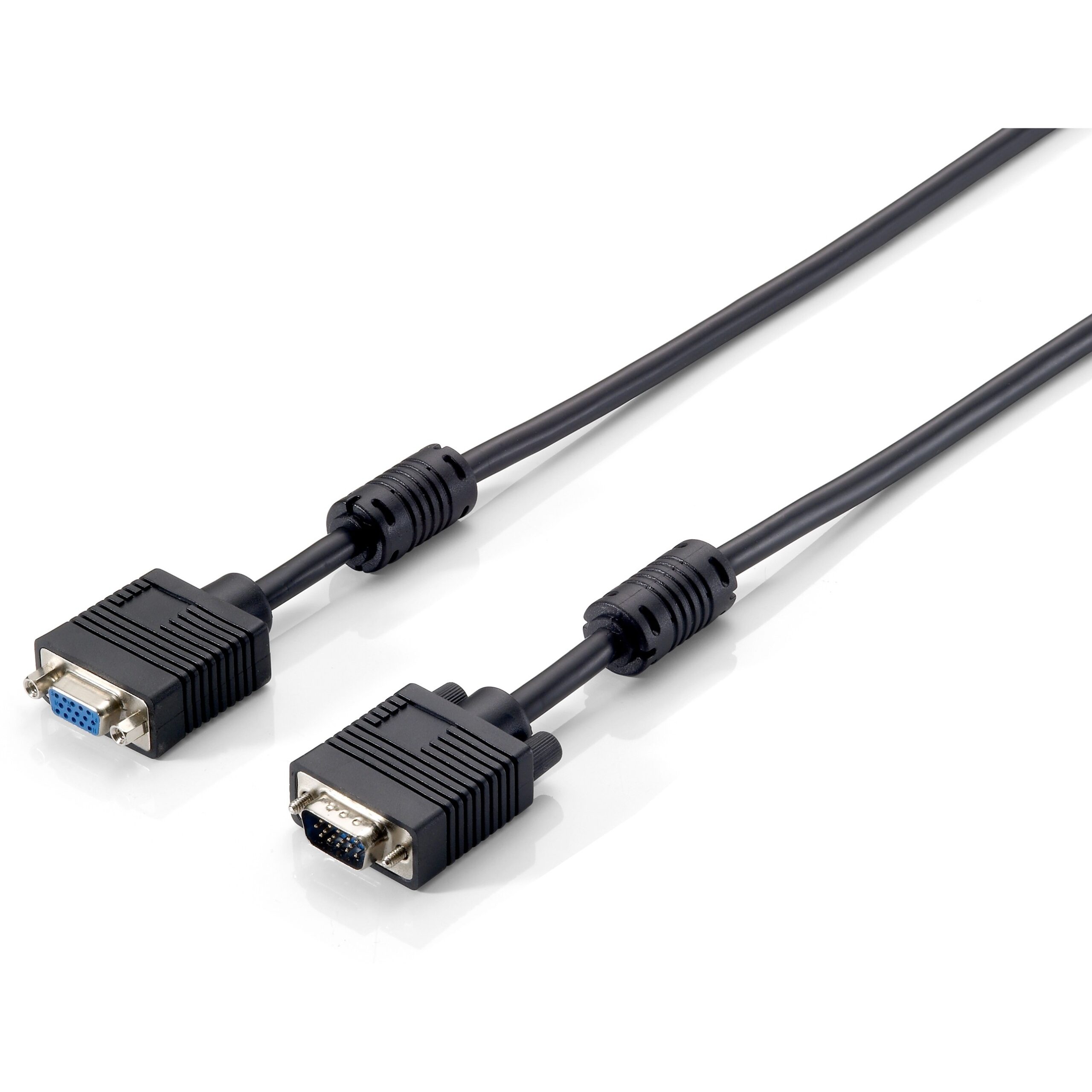 Kabllo VGA Equip Extension Cable HD15 Male–Female / 1.80m / 1920×1080 / 60Hz / Zezë – Polybag