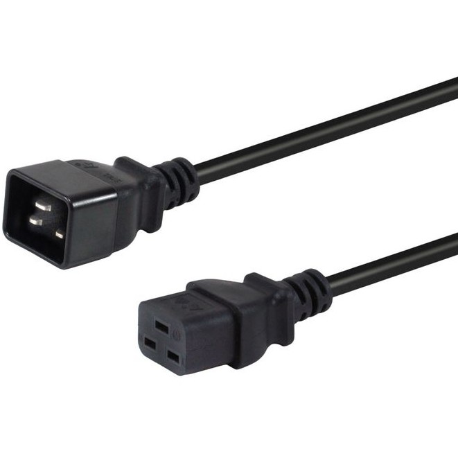 Kabllo për Furnizim me Energji Equip IEC C20 në C19 / 3.00m - Zezë