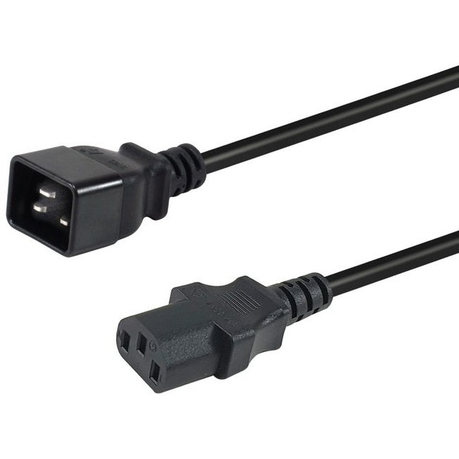 Kabllo për Furnizim me Energji Equip IEC C20 në C13 / 1.80m - Zezë
