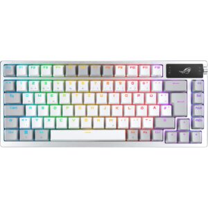 Tastierë Gaming Asus ROG Azoth Mechanical RGB LED / Wired & Wireless / QWERTZ  -Bardhë