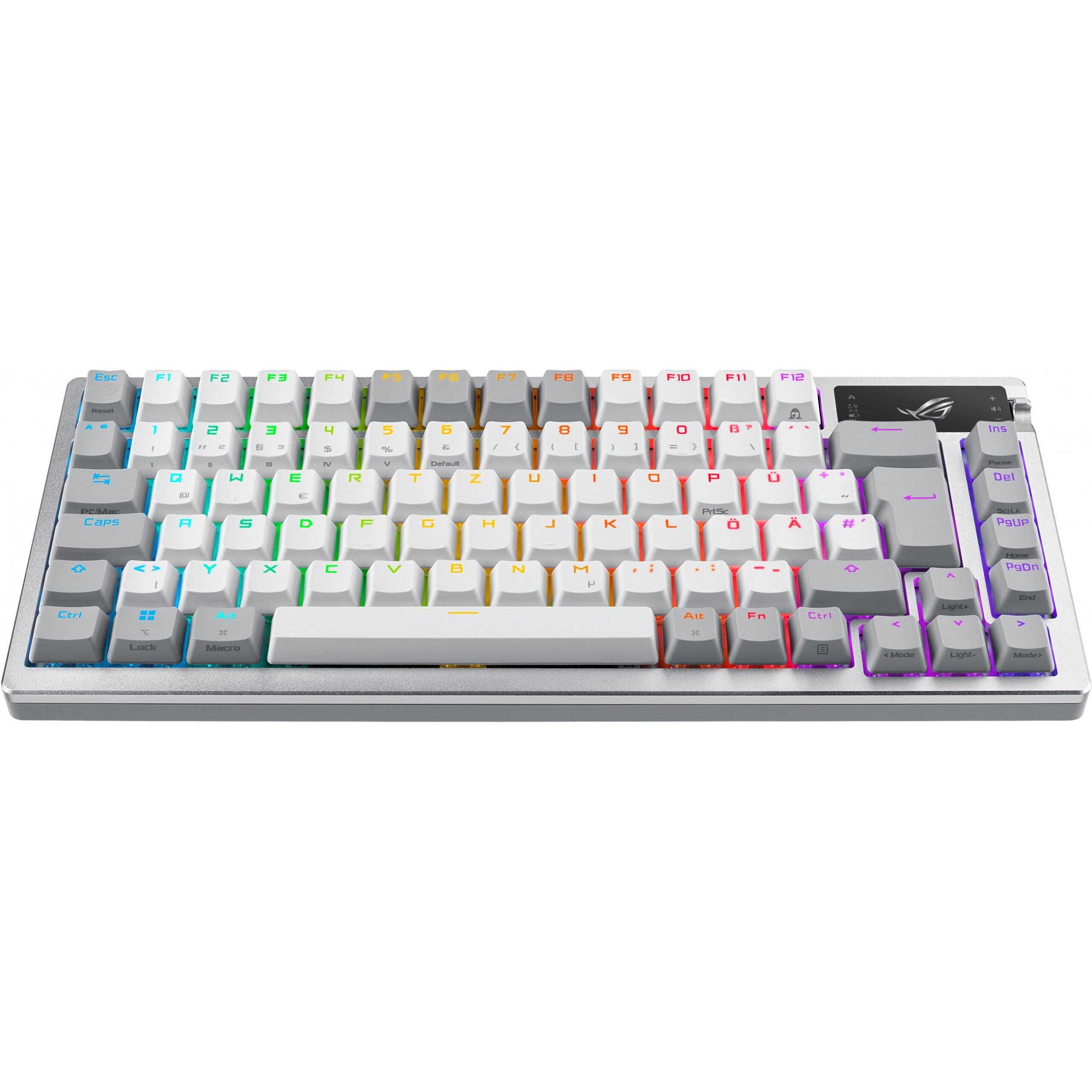 Tastierë Gaming Asus ROG Azoth Mechanical RGB LED / Wired & Wireless / QWERTZ -Bardhë - Figura 2
