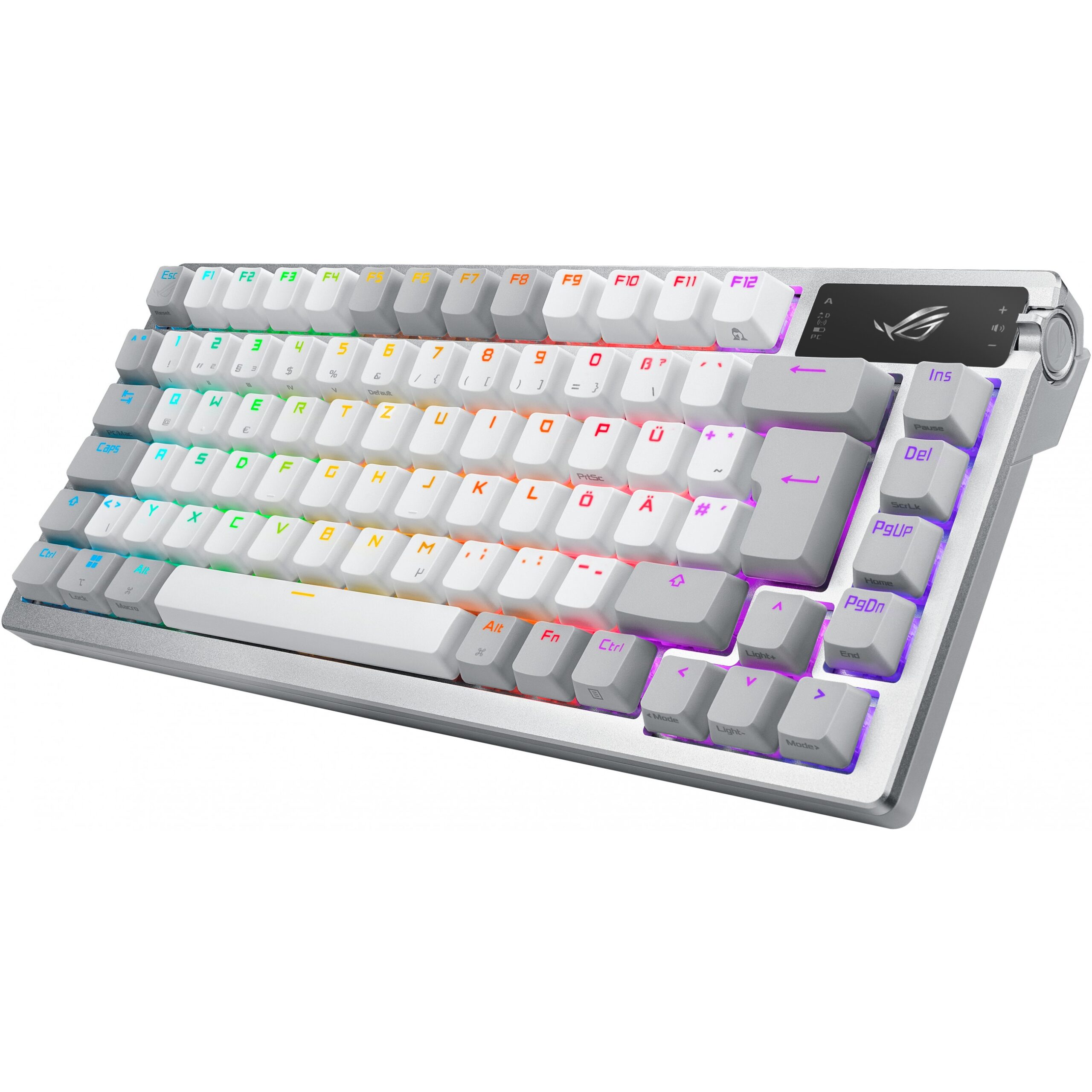 Tastierë Gaming Asus ROG Azoth Mechanical RGB LED / Wired & Wireless / QWERTZ -Bardhë - Figura 3