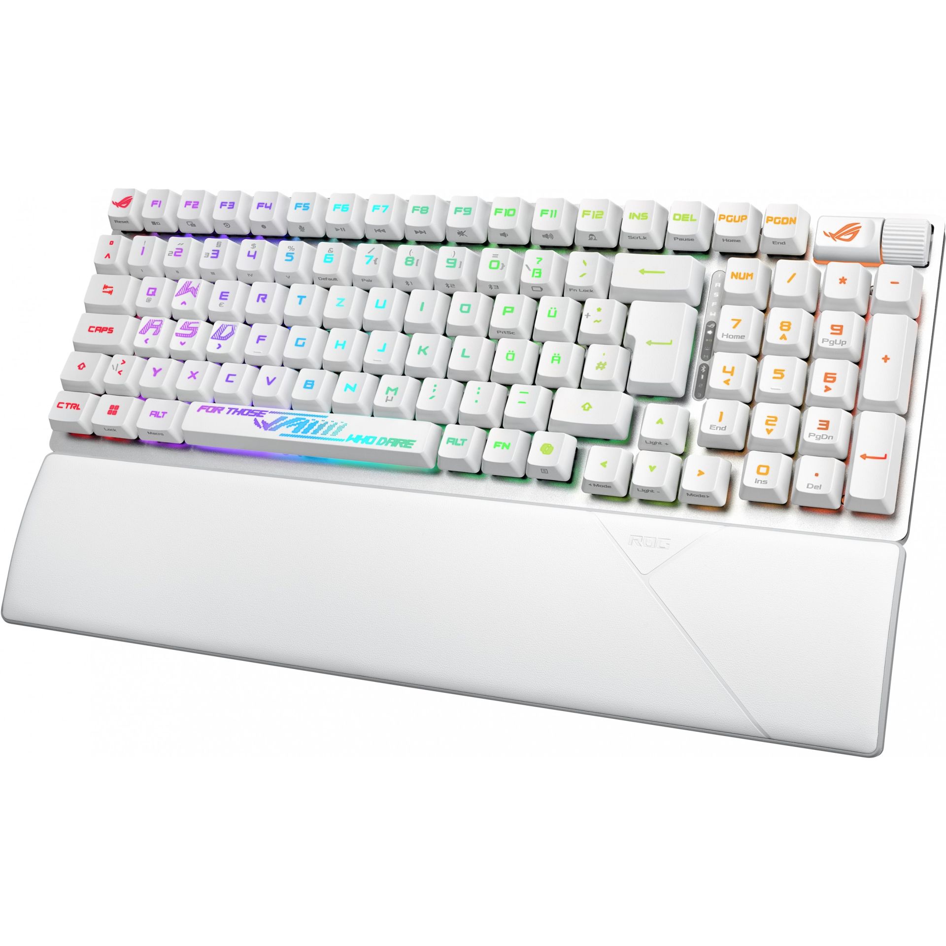 Tastierë Gaming Asus ROG Strix Scope II 96 RX Wireless / QWERTZ - Bardhë