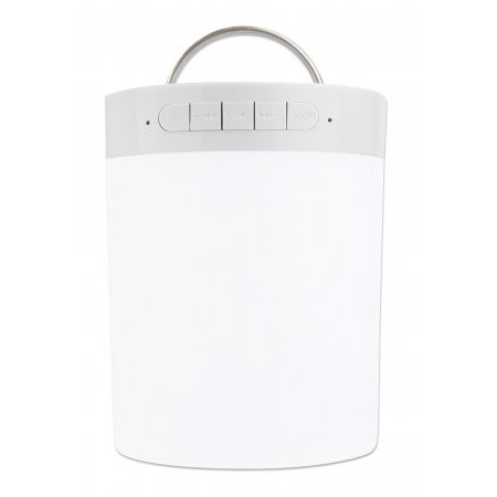 Altoparlant Bluetooth MANHATTAN LED / LED me tre nivele ndriçimi dhe gjashtë ngjyra, microSD / Aux 3.5 mm / E bardhë - Figura 2