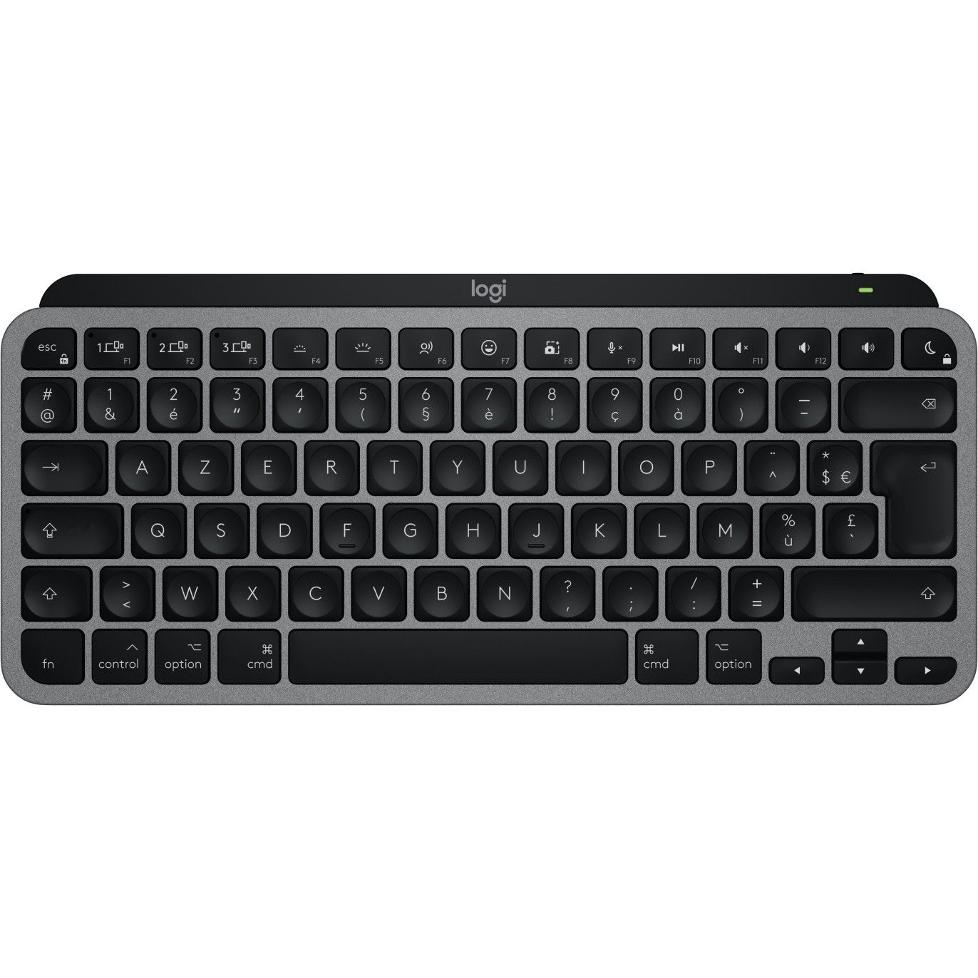 Tastierë pa kabllo Logitech MX Keys Mini për Mac / AZERTY - Gri