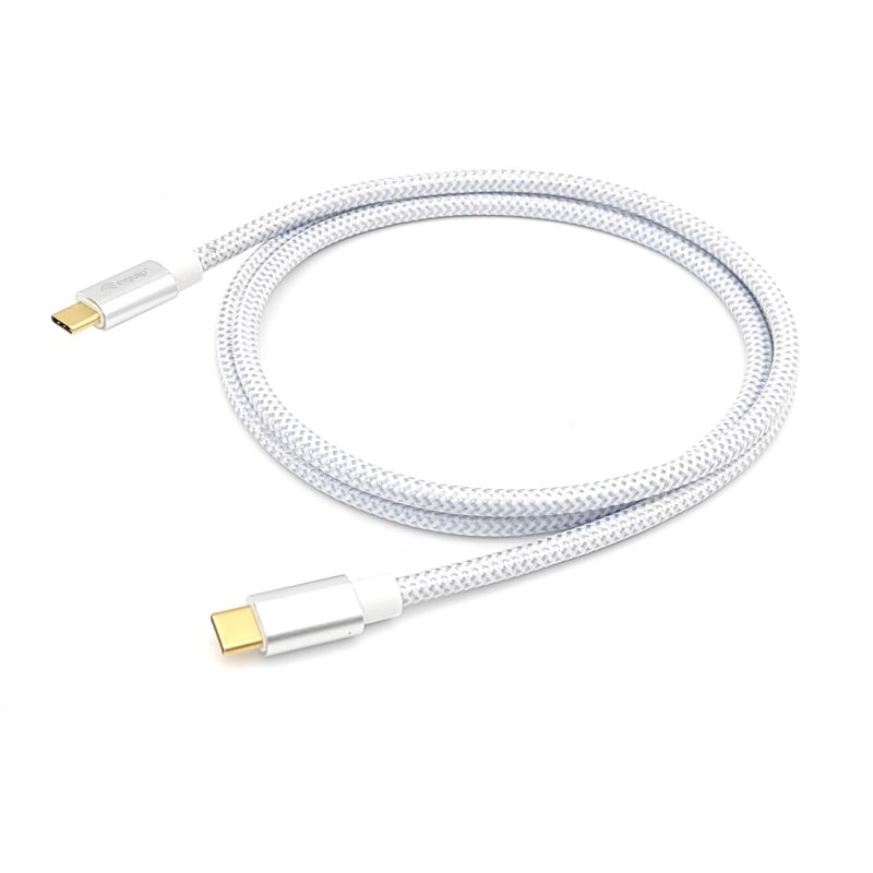 Kabllo USB / USB-C 3.2 / Equip / C–C / 0.5m / 5A / 4K60Hz - Bardhë