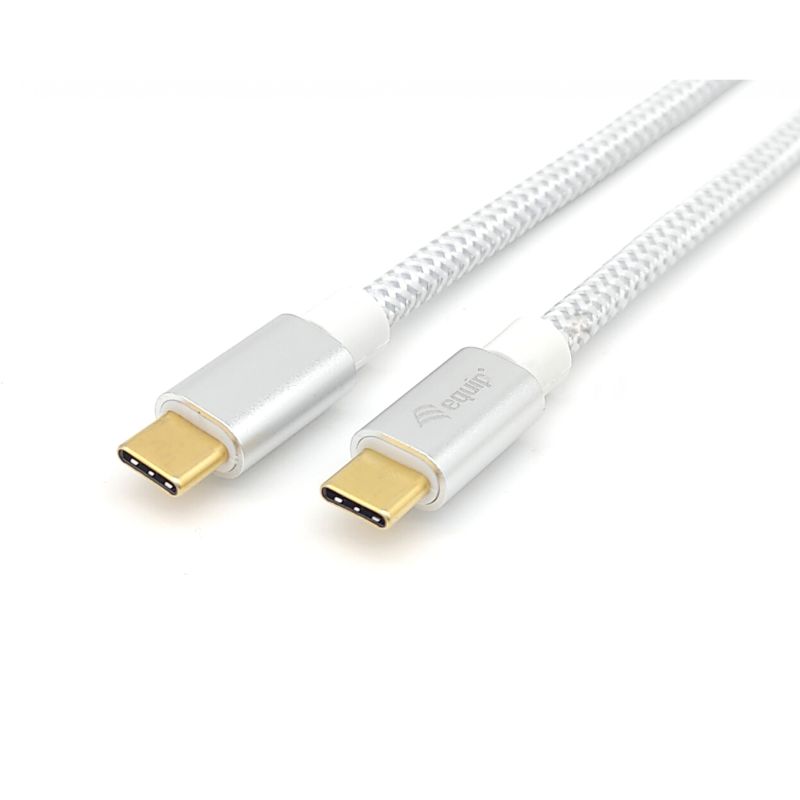 Kabllo USB / USB-C 3.2 / Equip / C–C / 0.5m / 5A / 4K60Hz - Bardhë - Figura 4