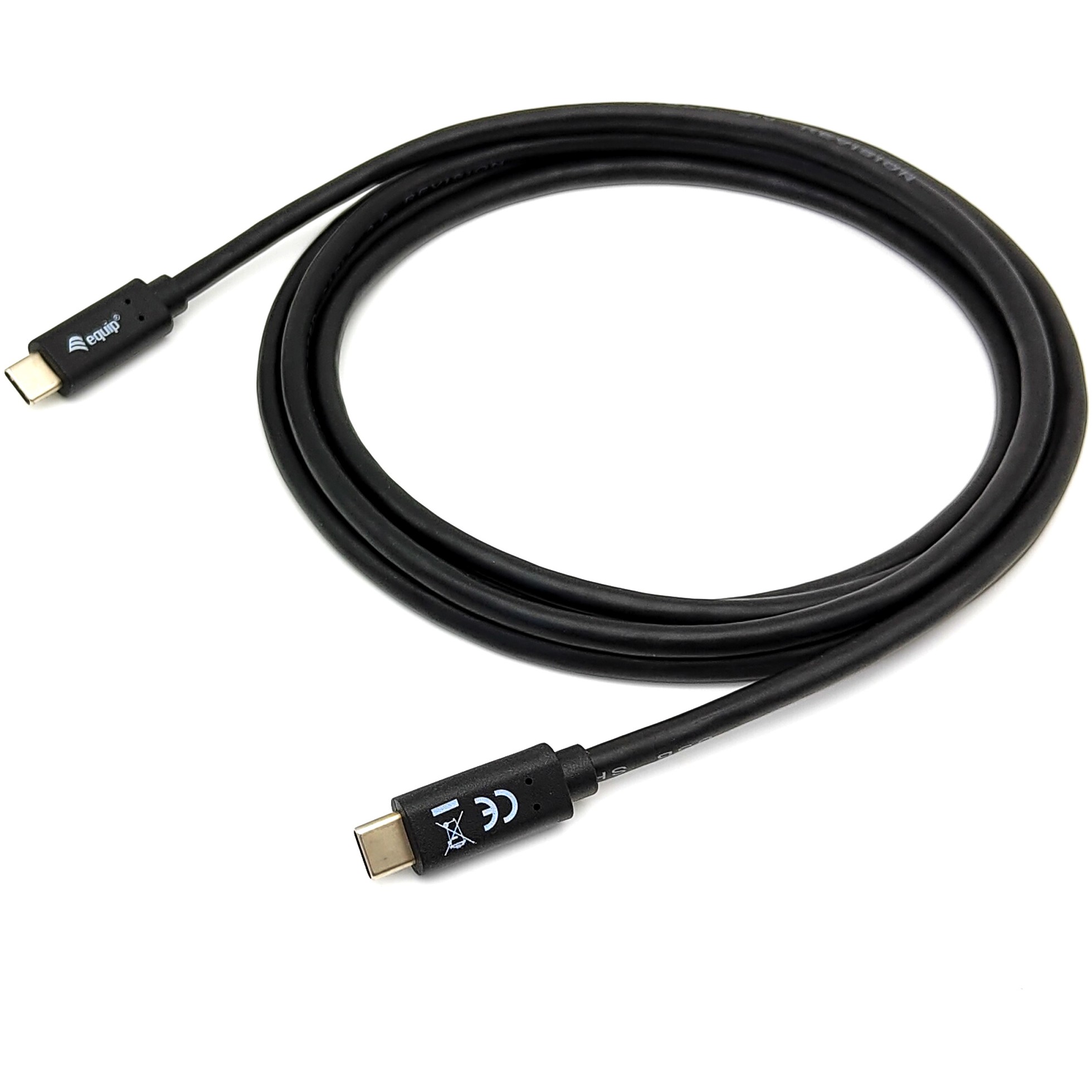 Kabllo Equip USB-C 3.2 & C St/St 1.00m 3A/20V / e zezë