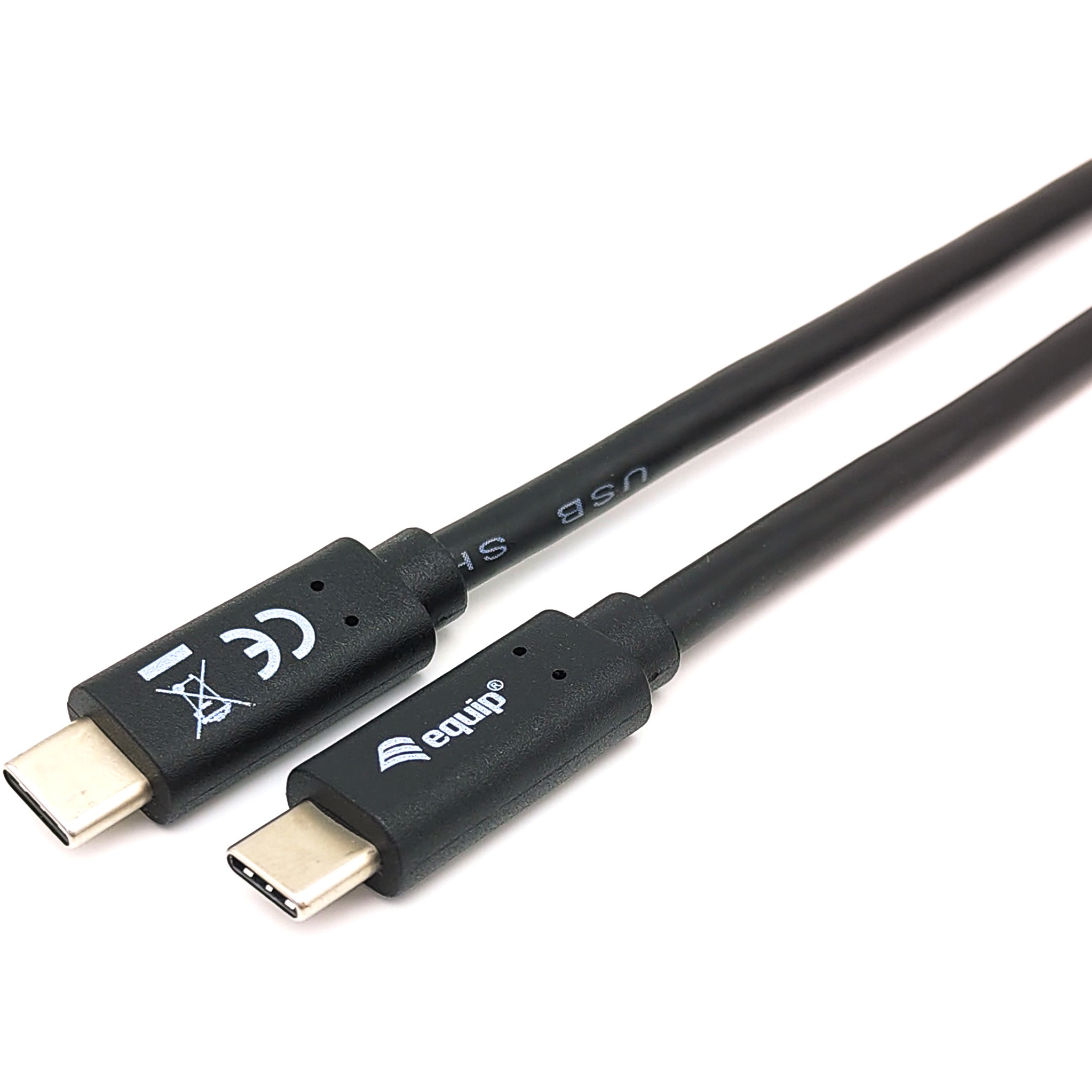 Kabllo Equip USB-C 3.0 & C St/St 2.00m 3A/20V / e zezë - Figura 2