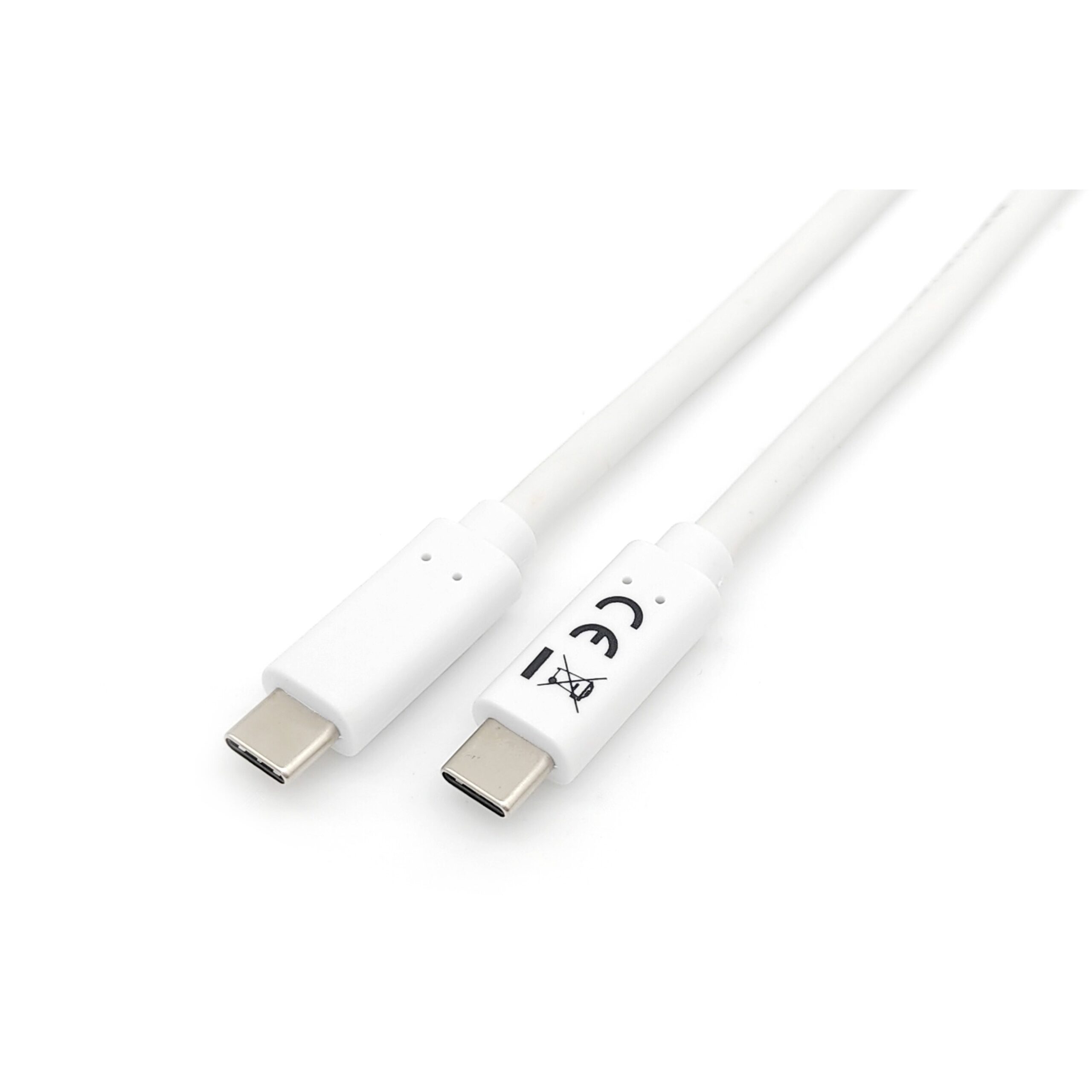 Kabllo Equip USB-C 3.2 & C St/St 2.00m 3A/20V / e bardhë