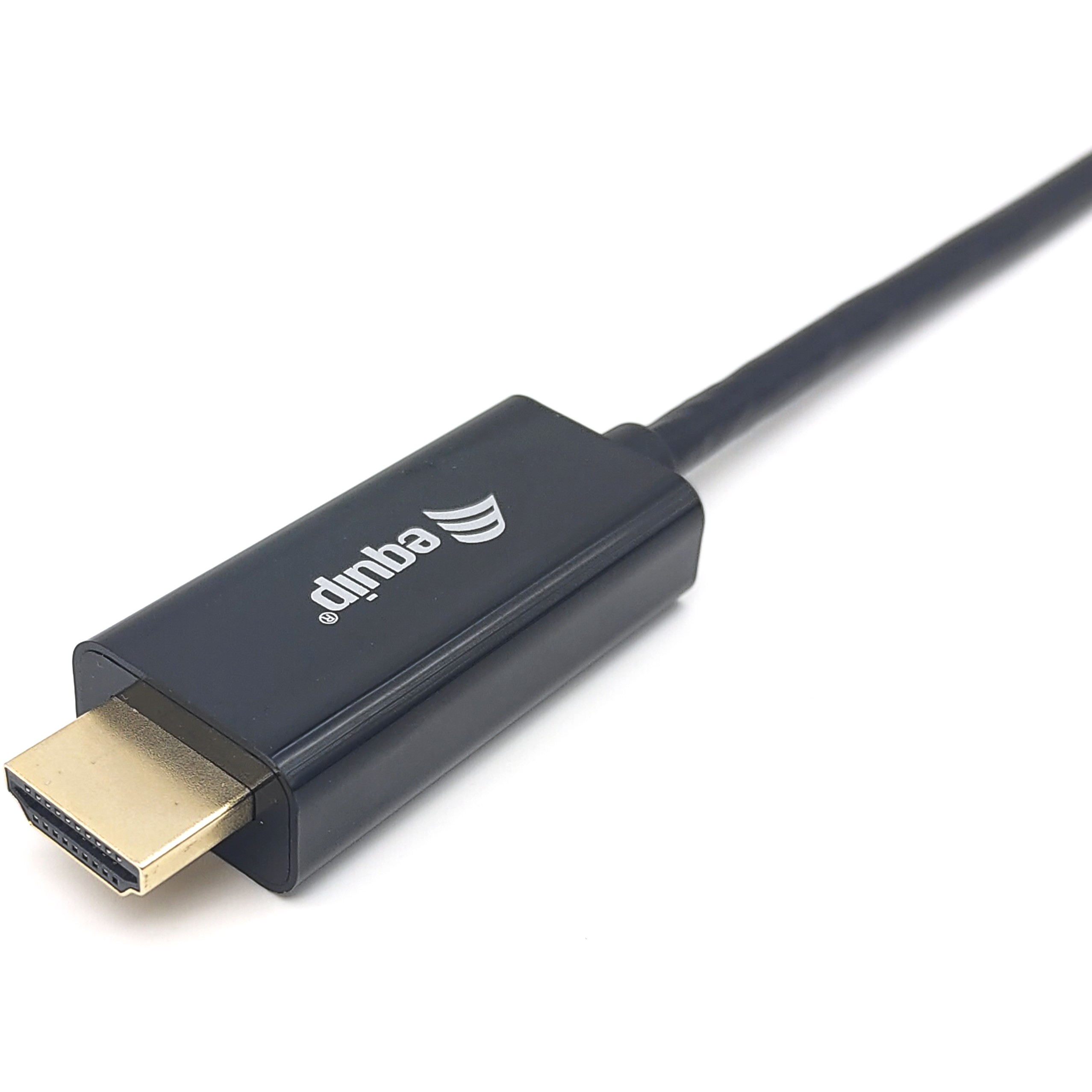 Kabllo Adapter Equip USB-C & HDMI 4K30Hz 3.00m / e zezë - Figura 2