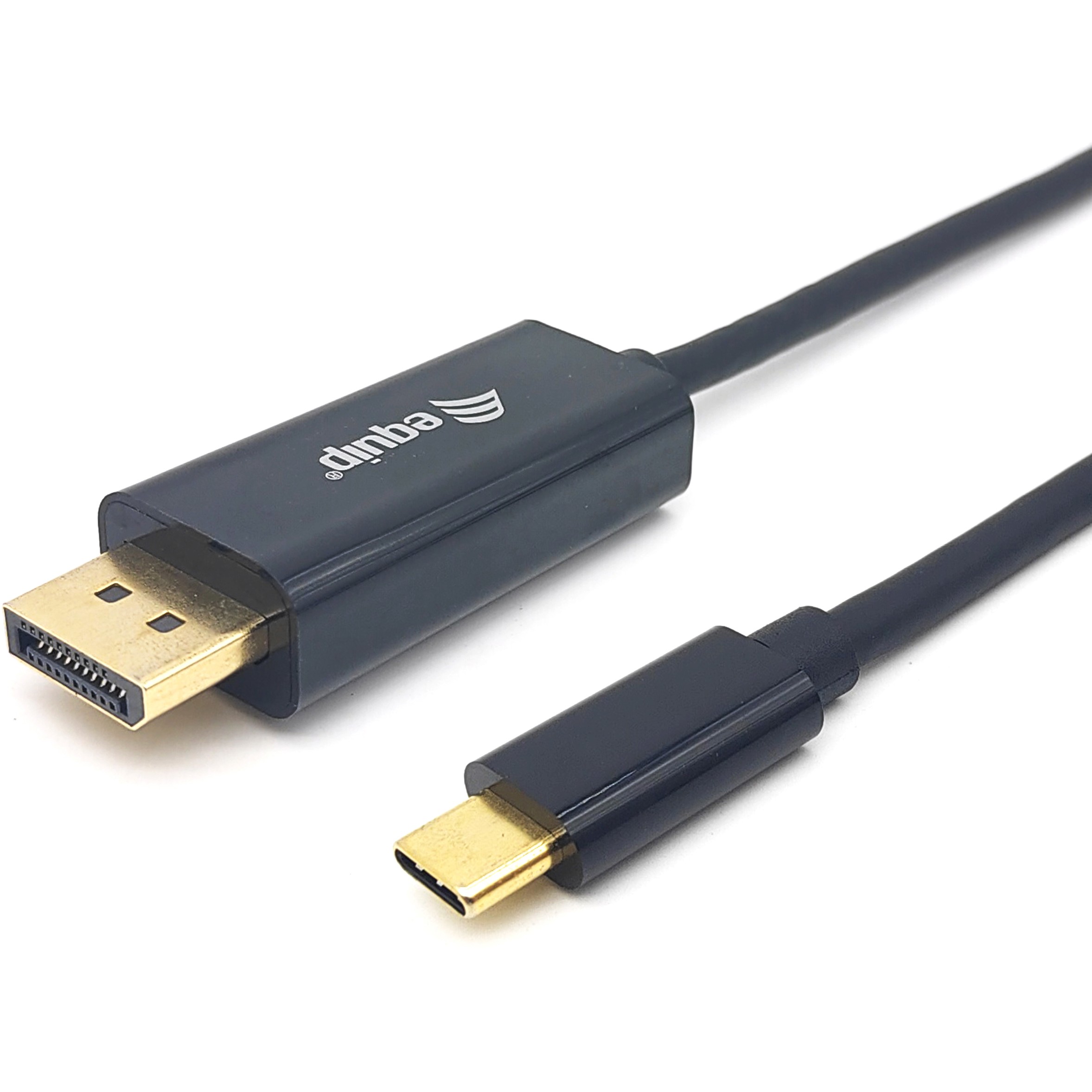 Kabllo Adapter Equip USB-C & DisplayPort 4K60Hz 3.00m / e zezë