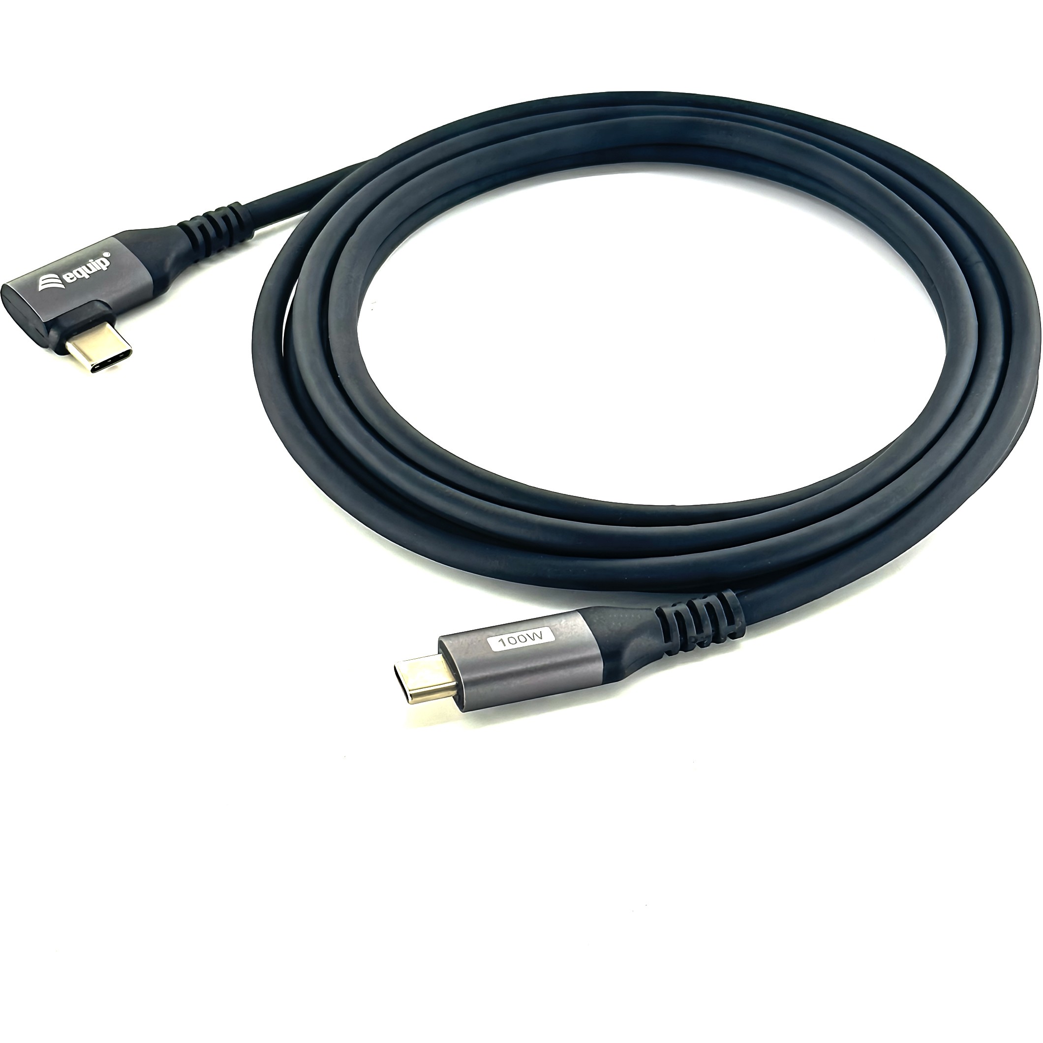 Kabllo Equip USB-C 2.0 & C wink. St/St 3.00m 5A 480Mbps / e zezë