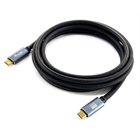 Kabllo USB Equip USB-C 3.2 në USB-C (St/St) / 3.00m / 5A / 4K@60Hz – Hiri - Figura 2