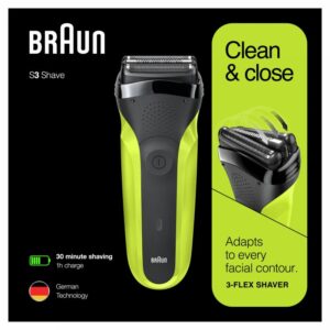 Makinë e rrojes Braun Series 3 / 300 Rasierer - Zezë-Gjelbër