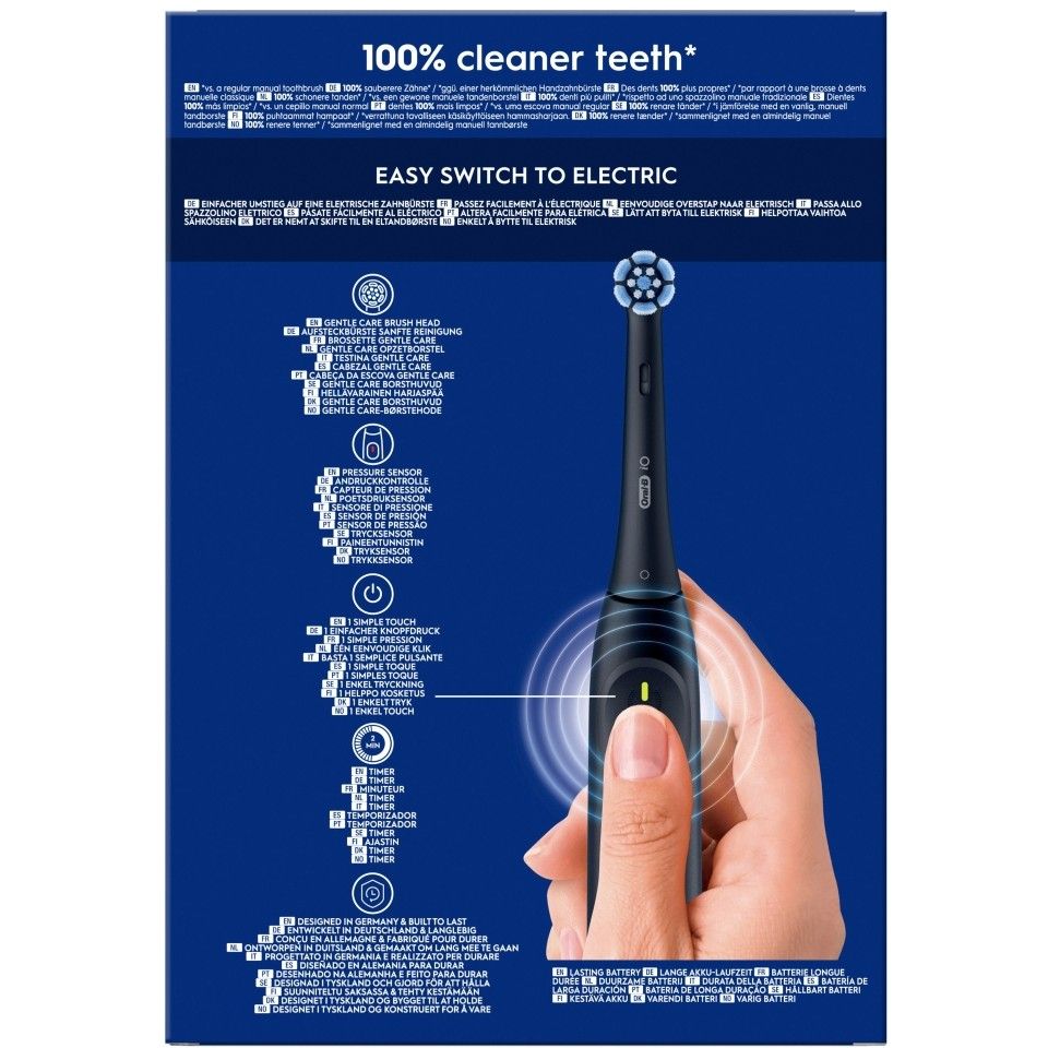Furçë dhëmbësh elektrike Oral‑B iO Series 2 / Me 2 dorëza – Zezë / Gjelbër - Figura 3