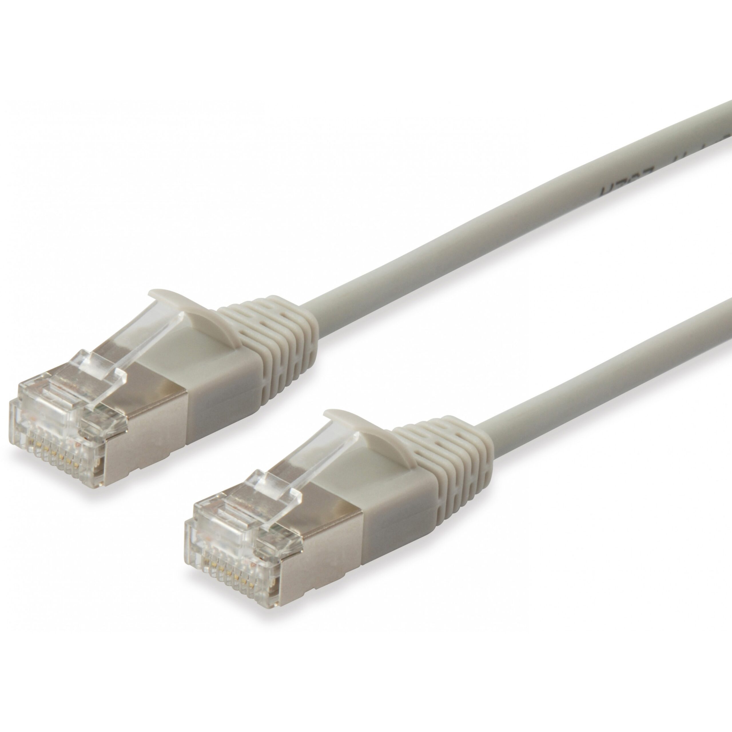 Kabllo për Rrjet Equip Patchkabel Cat6A F/FTP 2×RJ45 / 0.25m / Slim / LSZH / Polybag – Bezhë