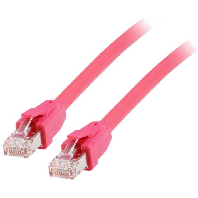 Kabllo për Rrjet Equip Patch Cable Cat8.1 S/FTP / 2xRJ45 / 3.00m / Rozë / LSZH – Polybag