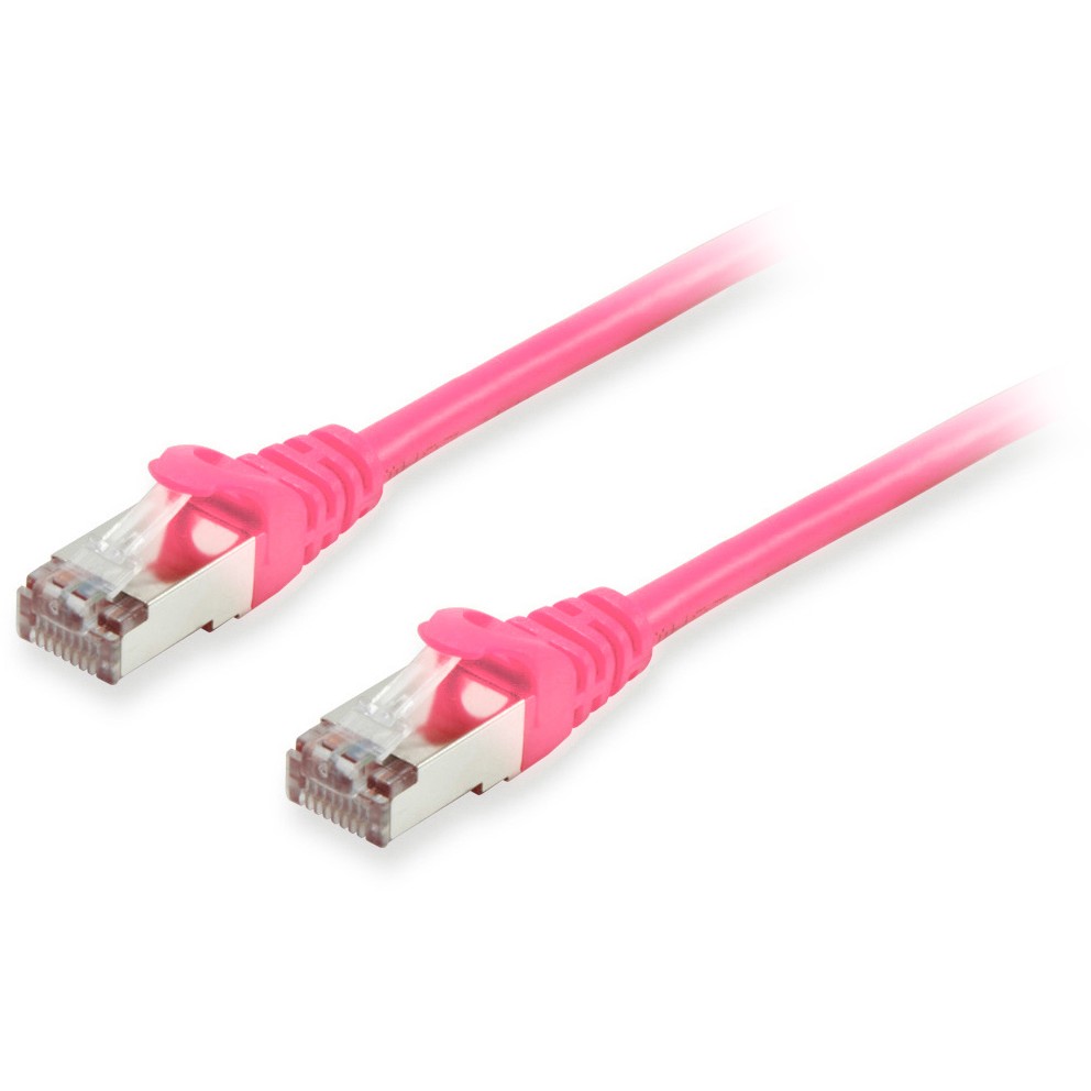 Kabllo për Rrjet Equip Patch Cable Cat6A S/FTP / 2xRJ45 / 25.00m / Rozë / LSZH – Polybag