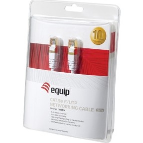 Kabllo për Rrjet Equip Patch Cable Cat5e F/UTP / 2xRJ45 / 10.00m / Bardhë / LSZH – Polybag - Figura 2