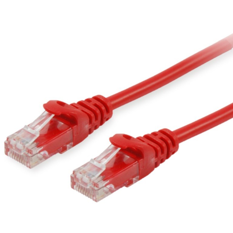 Kabllo për rrjet Equip Patch Cable Cat6A U/UTP / 2xRJ45 / 0.25m / LSZH / Polybeutel – Kuqe