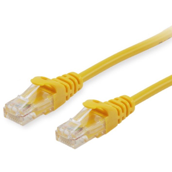 Kabllo për rrjet Equip Patch Cable Cat6A U/UTP / 2xRJ45 / 0.25m / LSZH / Polybeutel - Verdhë