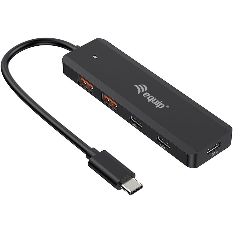 HUB Equip USB‑Hub 4‑Port 3.2 / 2×USB‑C 2×USB‑A 10 Gbps – Zezë