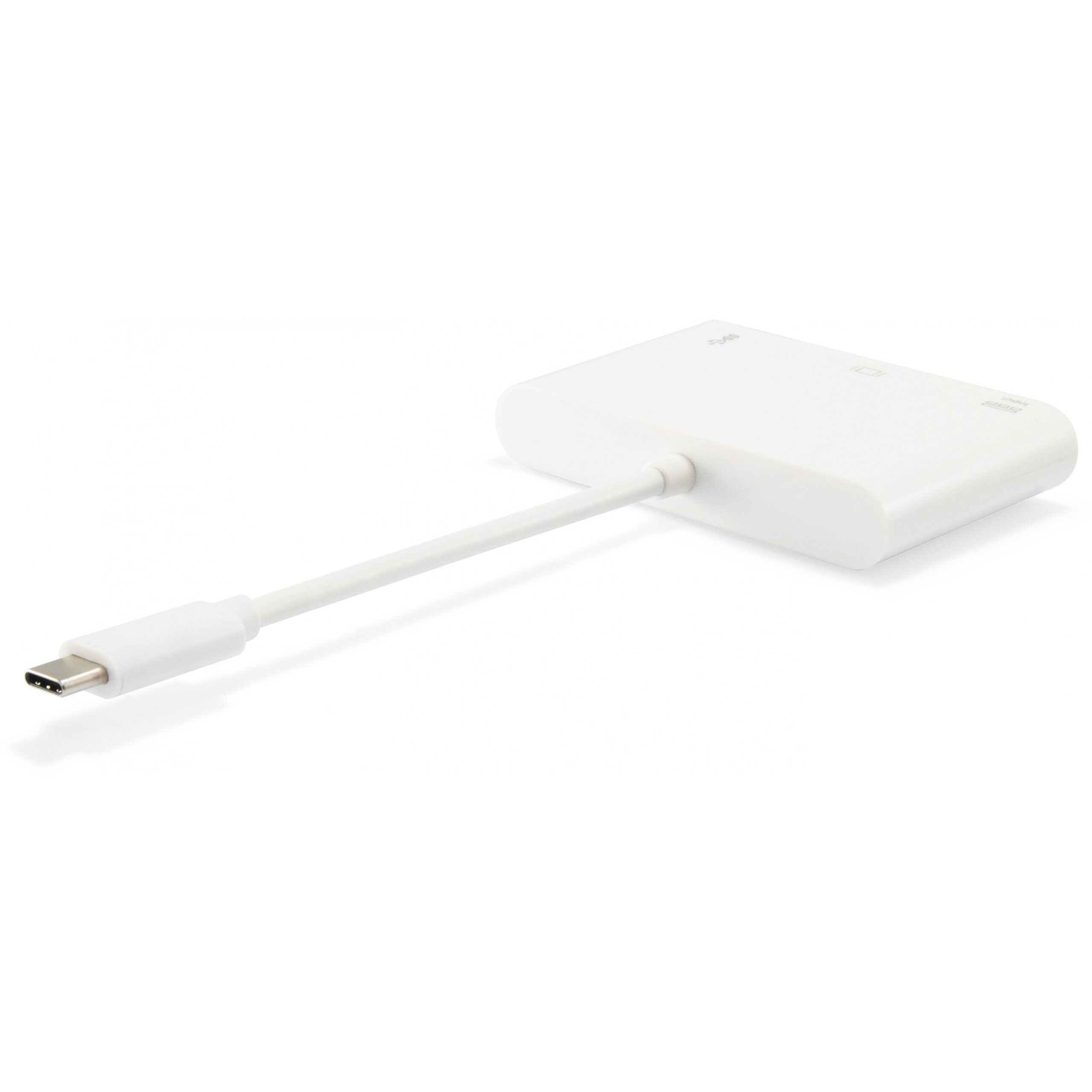 Docking Station Equip USB-C / VGA / USB 3.0 / 60W PD / Kabllo 15cm - Bardhë - Figura 2