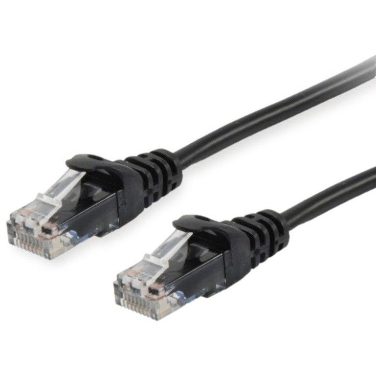 Kabllo për Rrjet Patch Cat6 U/UTP Equip / 2xRJ45 / 10.00m / Polybag – Zezë