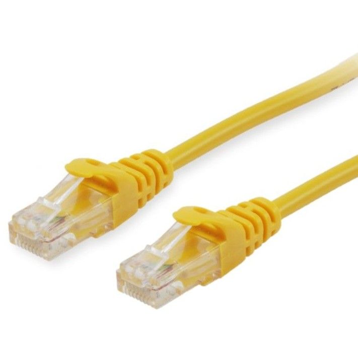 Kabllo për Rrjet Patch Cat6 U/UTP Equip / 2xRJ45 / 1.00m / Polybag – Verdhë
