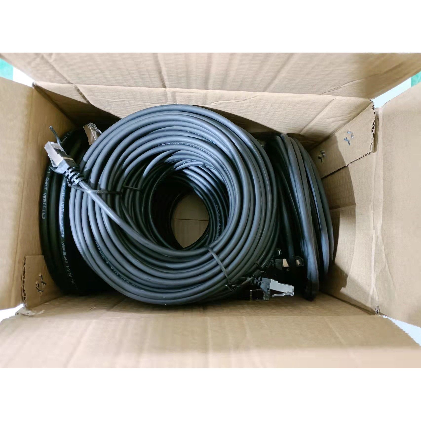 Kabllo për Rrjet Equip Patch Cable Cat6 / 40x Set / S/FTP / 2xRJ45 / 1.00m / LSZH - Zezë - Figura 2