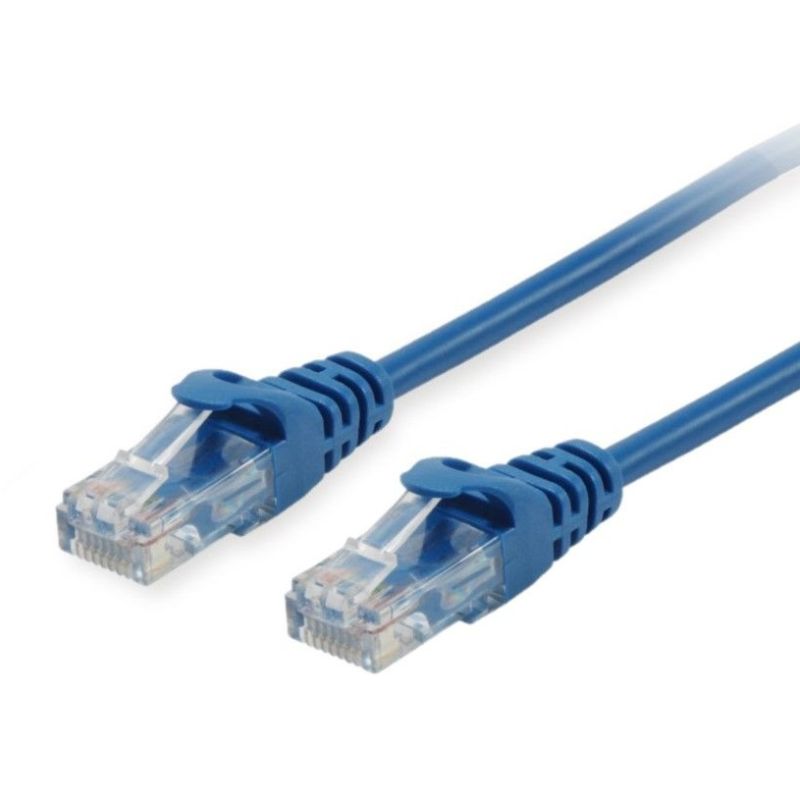 Kabllo për Rrjet / Equip Patch Cable Cat6 U/UTP 2xRJ45 1.5m / Polybag – Blu