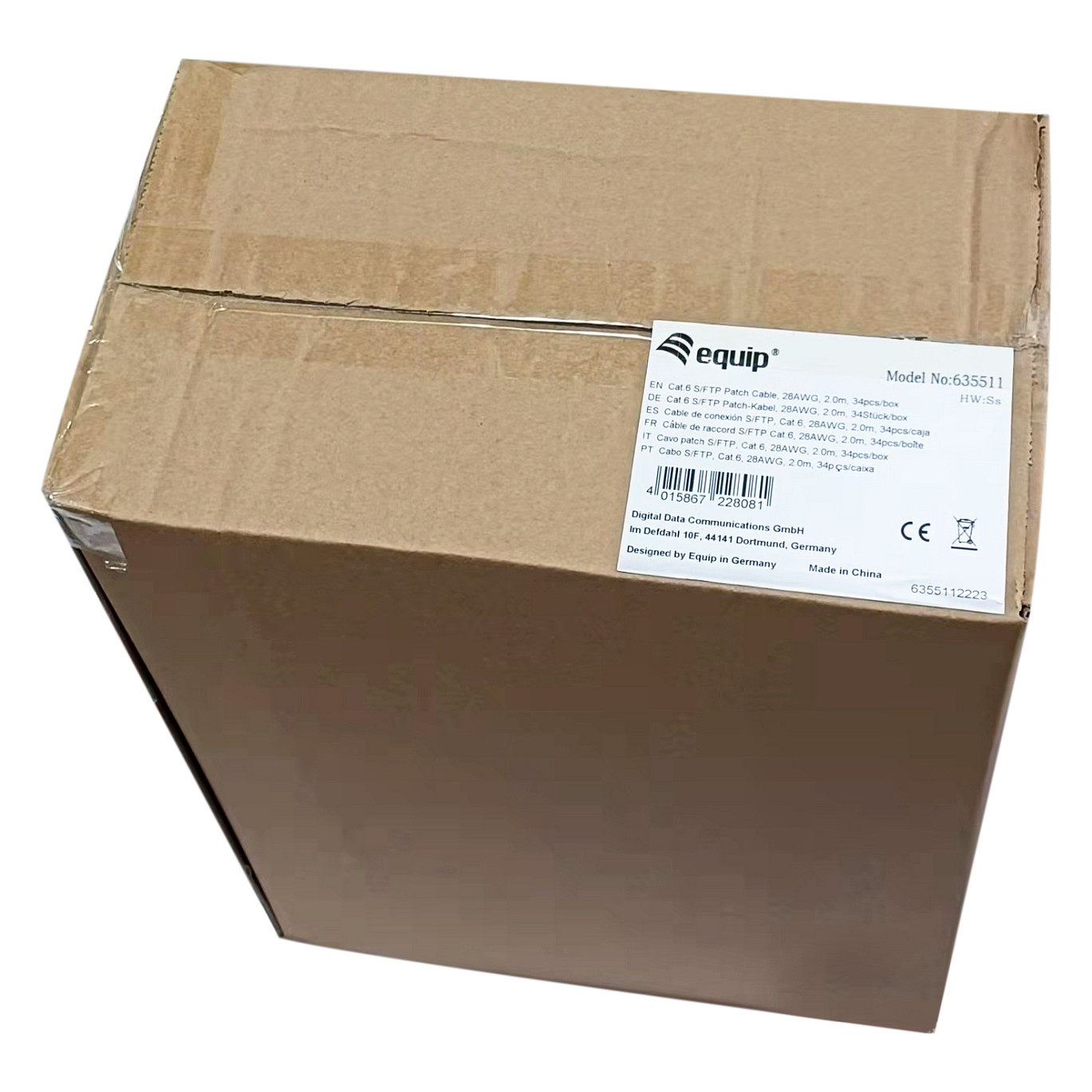 Kabllo për rrjet Equip Patch Cable Cat6 S/FTP 34 pcs / 2×RJ45 / 2 m - Bardhë - Figura 4
